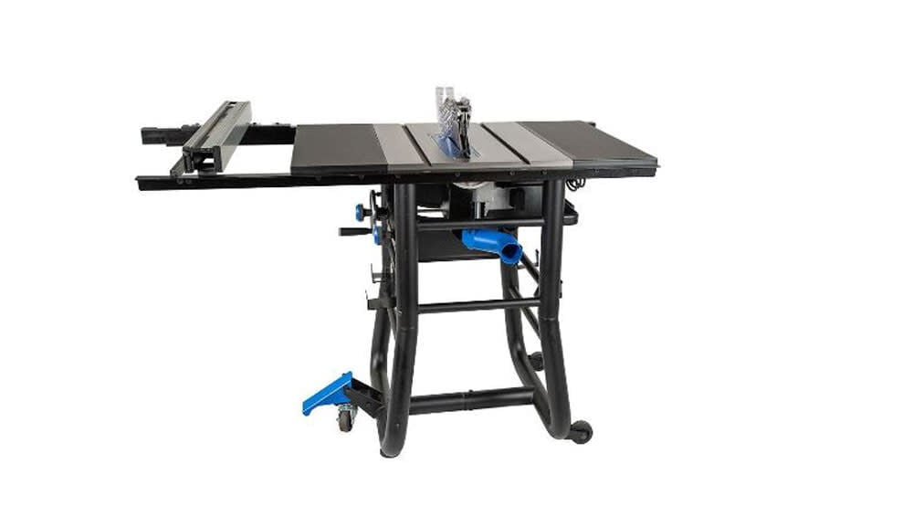 Delta 36-5000T2 15 Amp Contractor Table Saw with Steel Extensions (30 in) 6vkj9