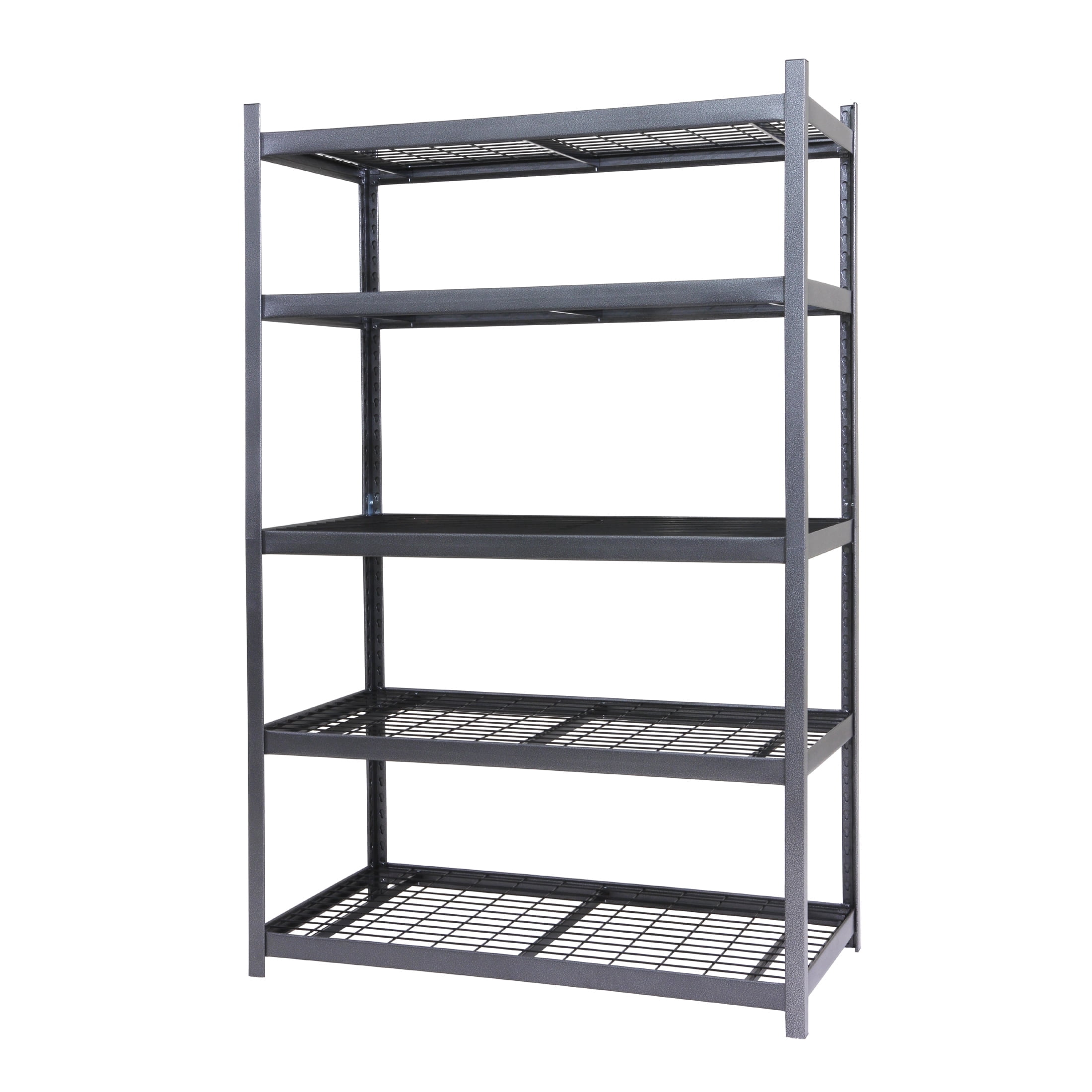 RUGGED RACK 5-Shelf Boltless Storage Unit, Heavy-Duty Steel Wire Decking (Grey, 800 lb Capacity Per Shelf) 5a5lq