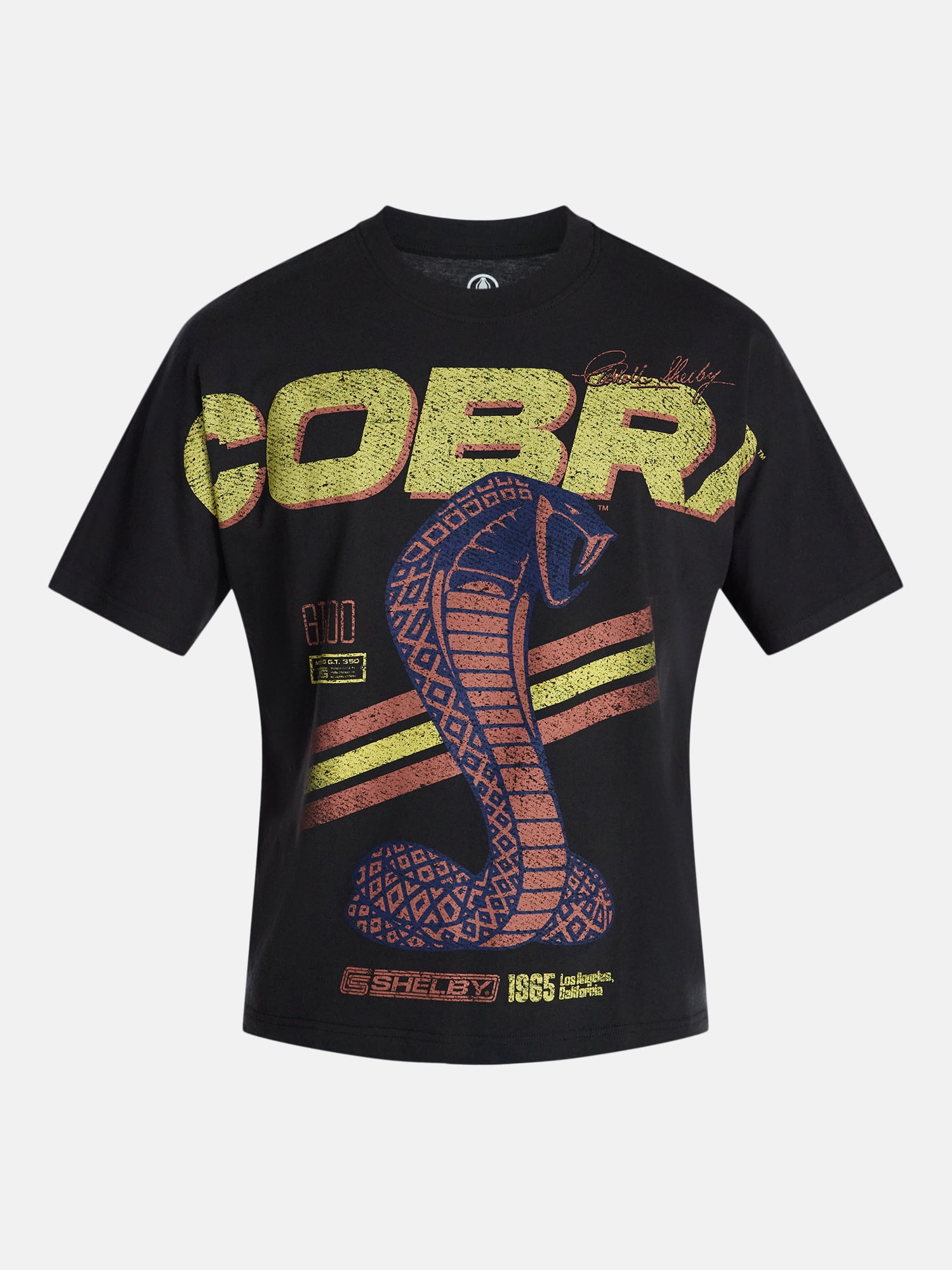 Shelby Cobra Men's Graphic Tee Short Sleeve Crewneck Shirt (Black, XS-3XL) 56vgz