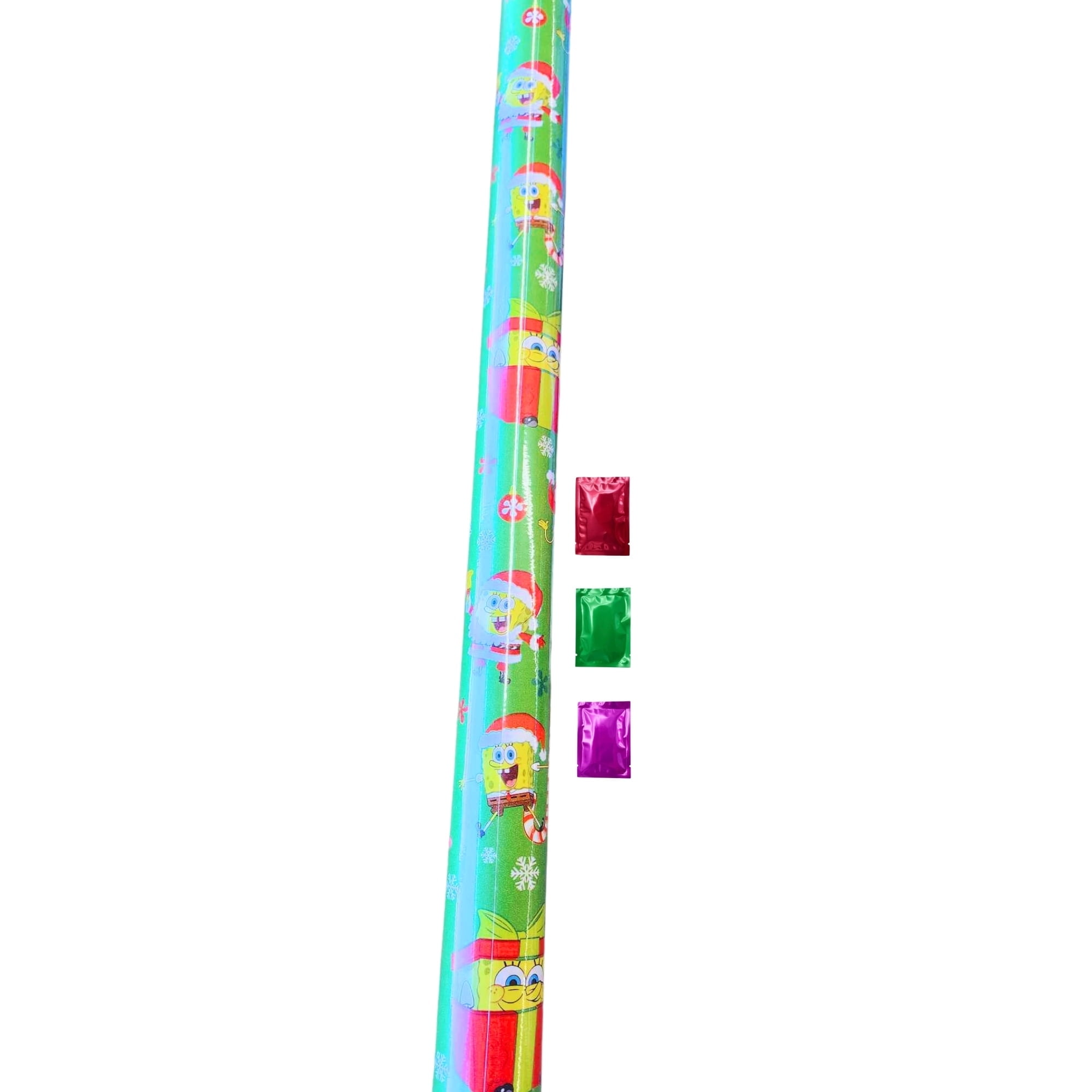 Greenbrier International Spongebob Christmas Gift Wrapping Paper (Green, 50 sq ft) 7tcyz