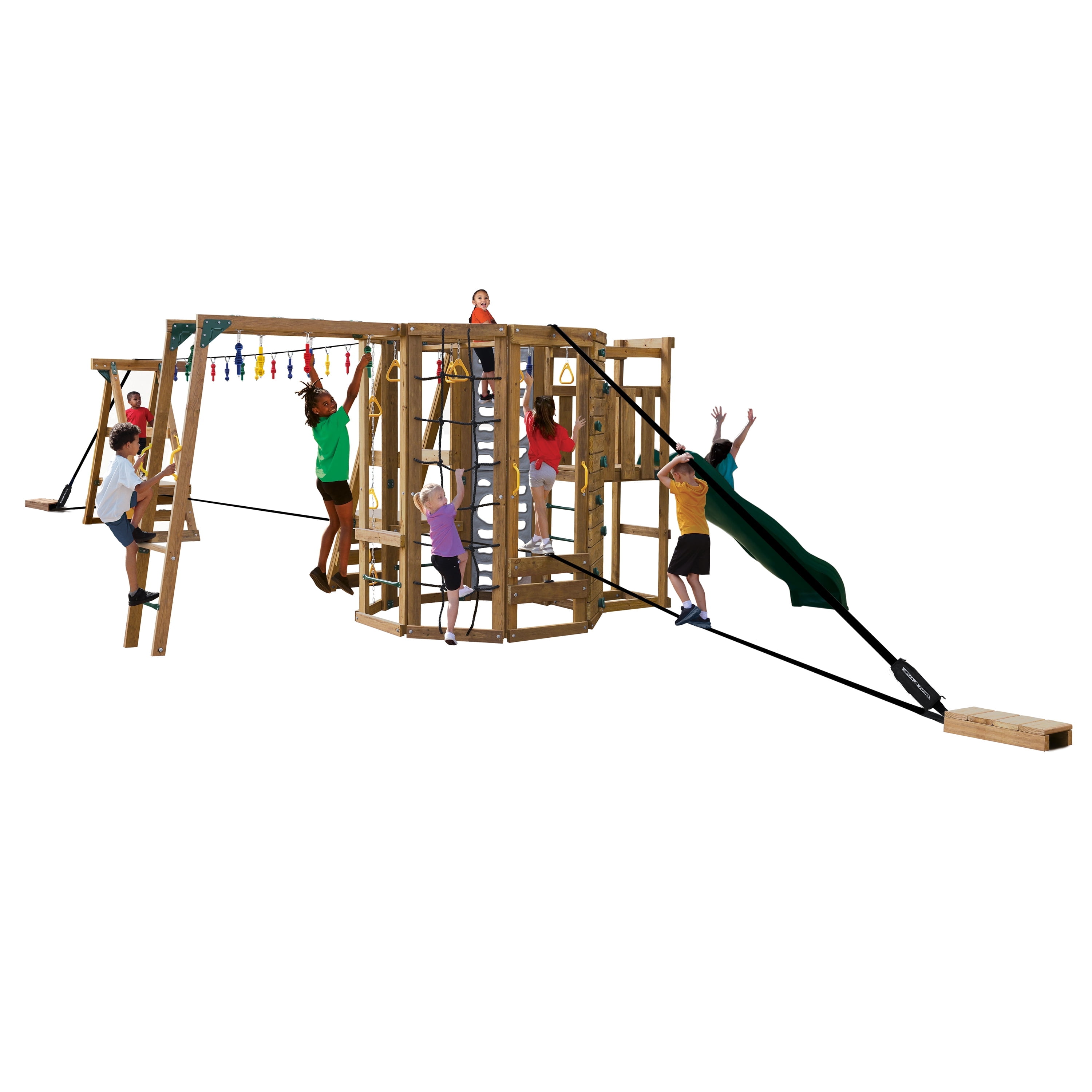 PlayStar Ninja Power Tower Outdoor Playset (Silver, 108 sq ft) 4vxx1