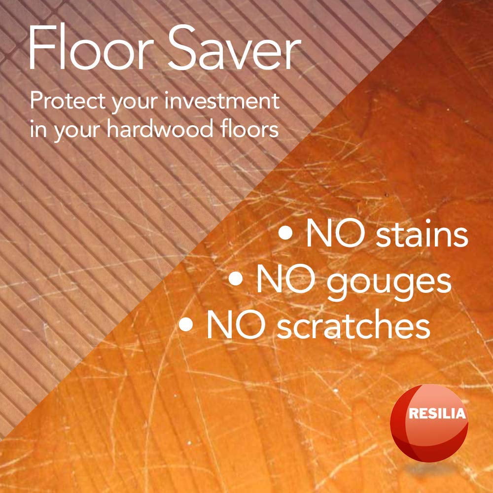 Resilia Clear Vinyl Floor Runner Protector for Hardwood and Tile (Clear, 27 in x 6 ft) 894ni