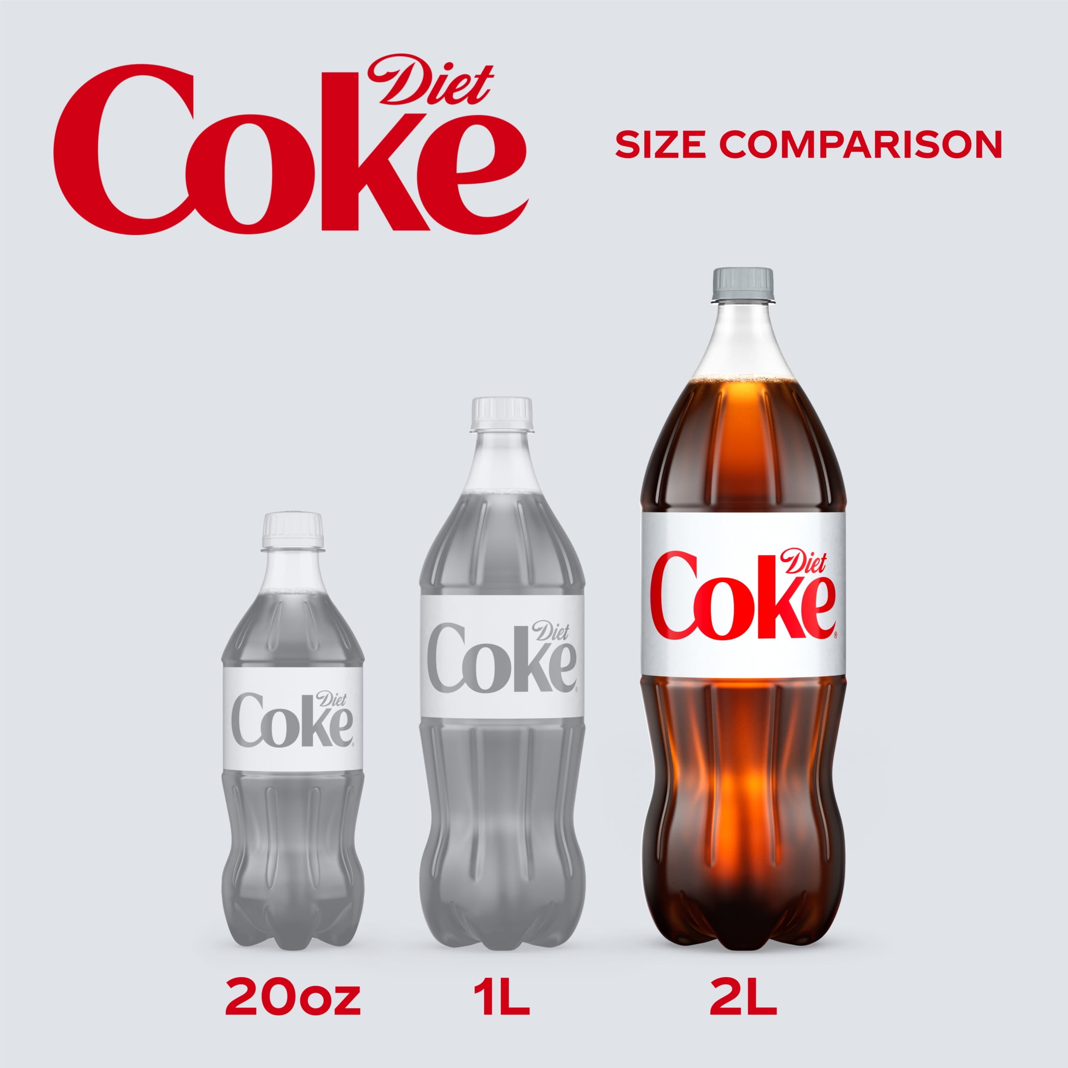 Diet Coke Carbonated Soft Drink, Zero Calorie Refreshing Soda (67.6 fl oz) h2m89