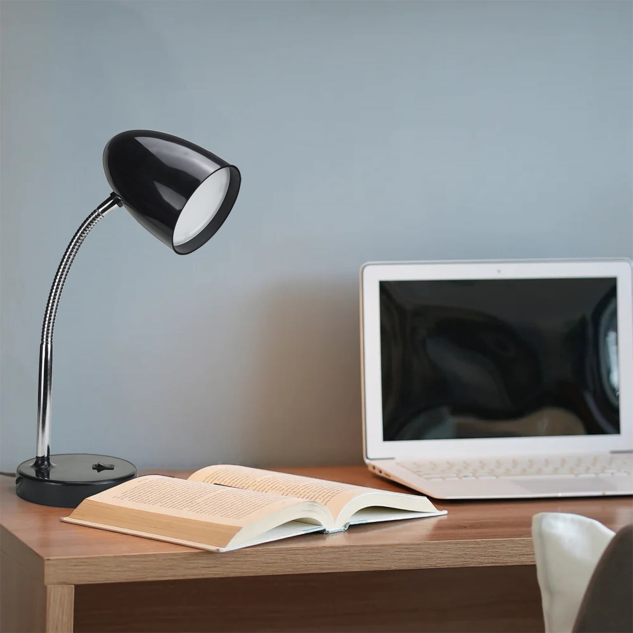 E Energetic Lighting LED Desk Lamp, Eye-Caring Study Light with Flexible Gooseneck (Black, 3.5W) 0i5cs