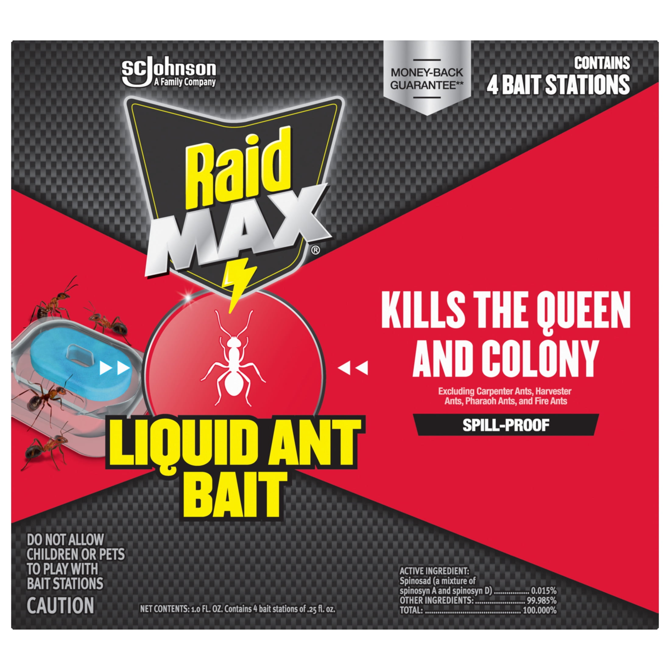 Raid MAX Liquid Ant Killer Bait Stations (Indoor and Outdoor Use, 4 Count) 01tp1