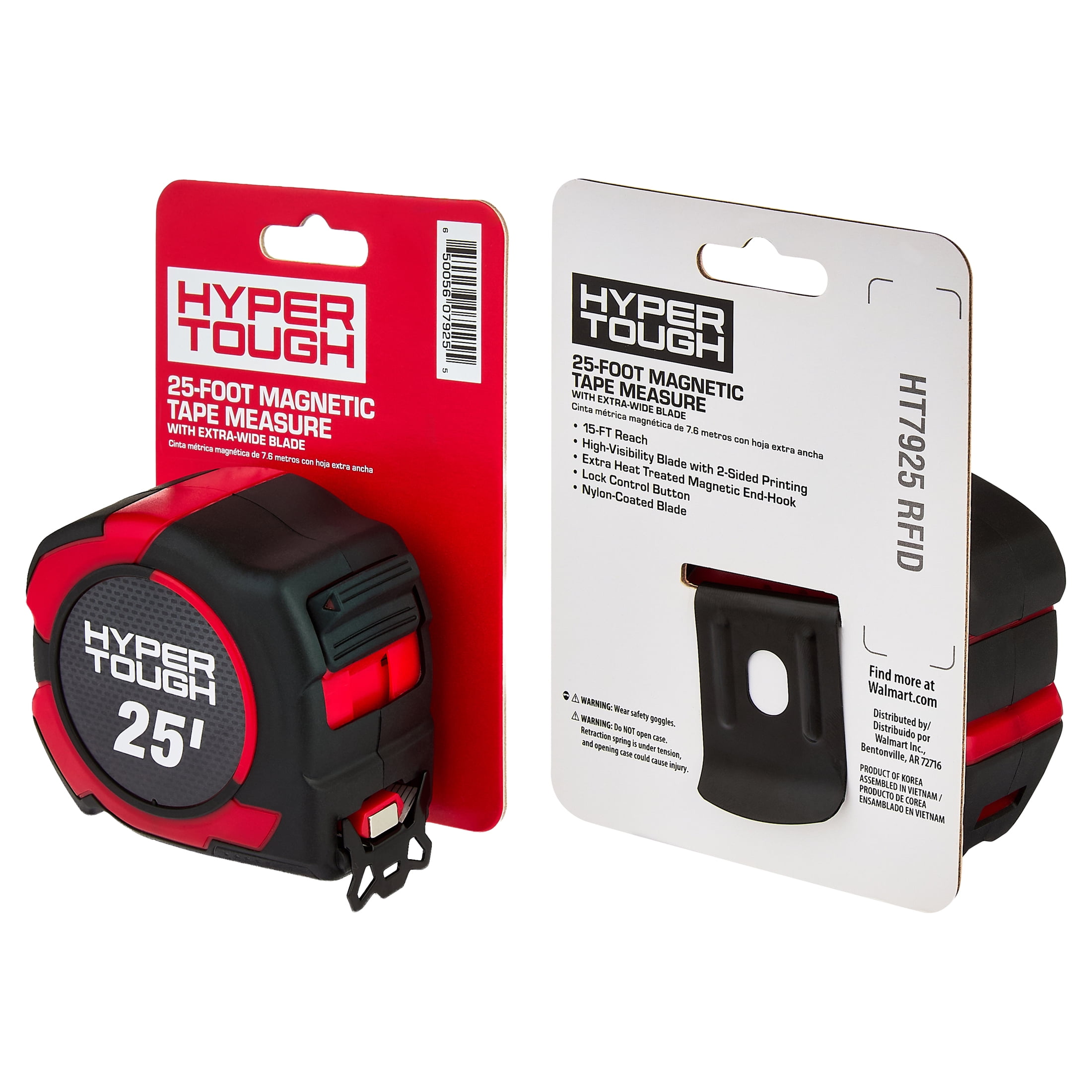 Hyper Tough Magnetic Tape Measure with Nylon-Coated Blade (Red, 25 ft) 9ew0n - Image 16
