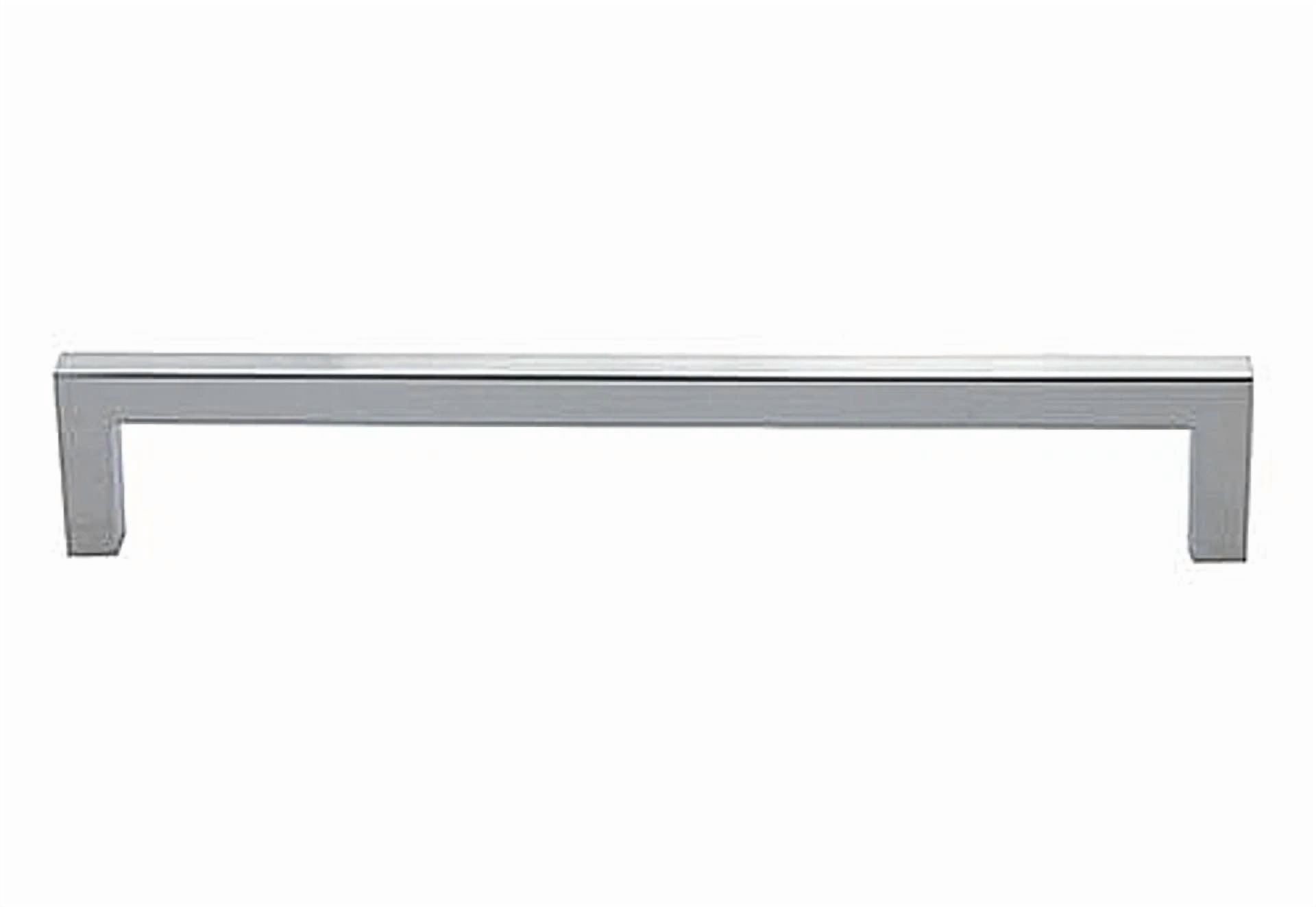 KLYNE Square Bar Cabinet Pull, Modern Chrome Finish Hardware (7.56 in Center to Center, 7.94 in Overall Length) kl71h