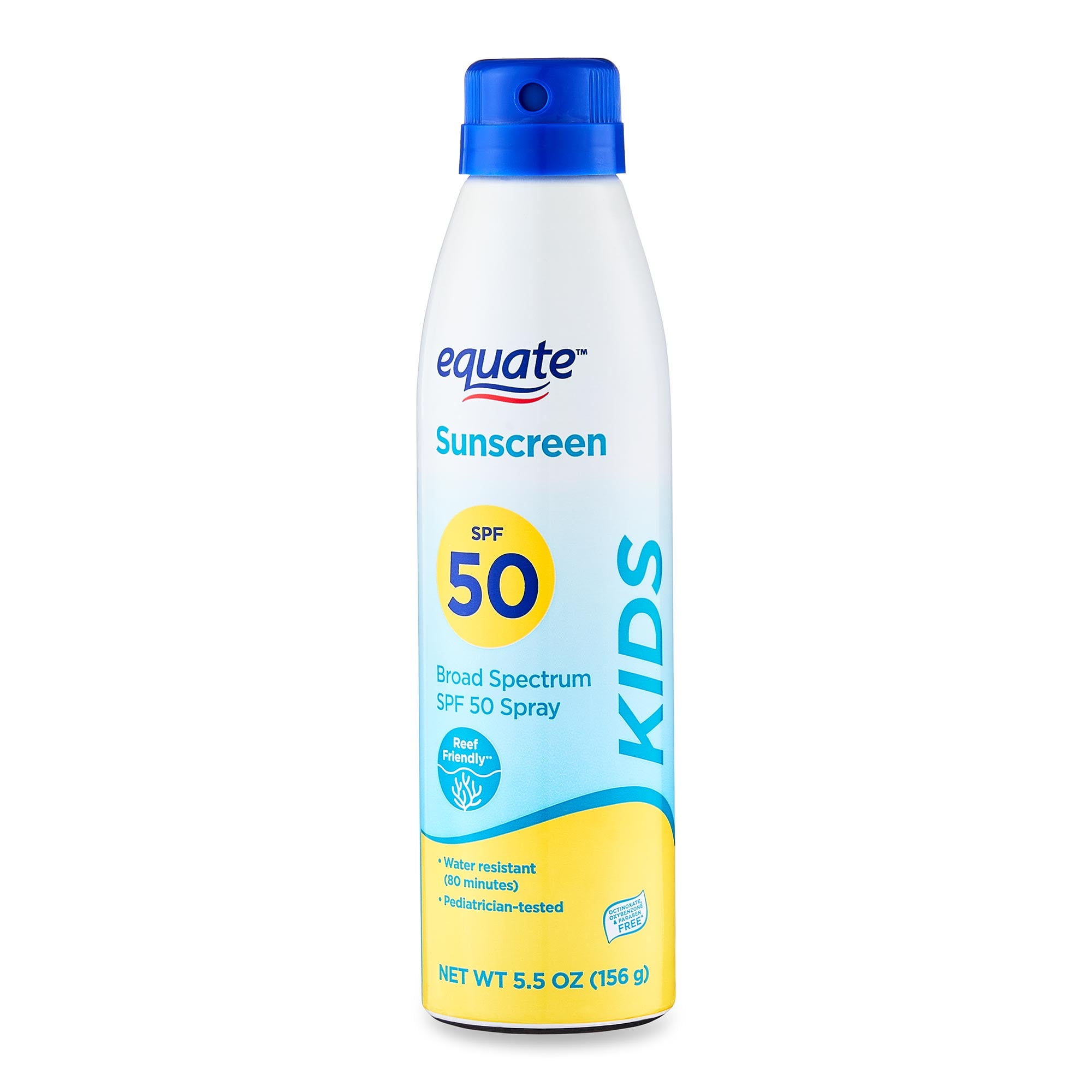 Equate Kids Sunscreen Spray, Broad Spectrum SPF 50, Water-Resistant (5.5 oz) 3j8v7