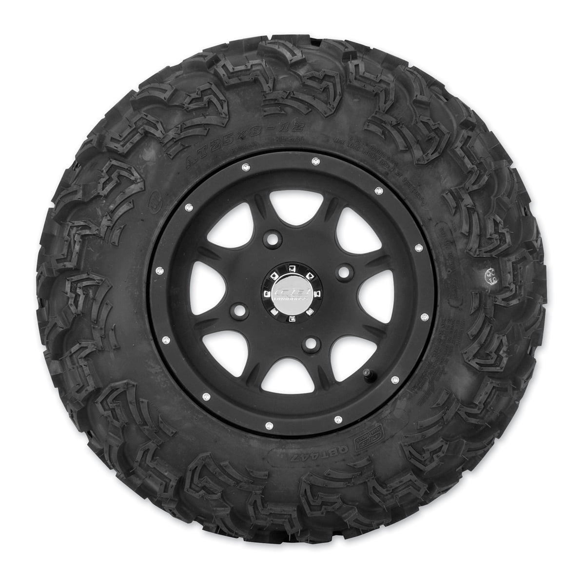 QuadBoss QBT447 Utility Tire (Black, 25x10-12) tbrbs