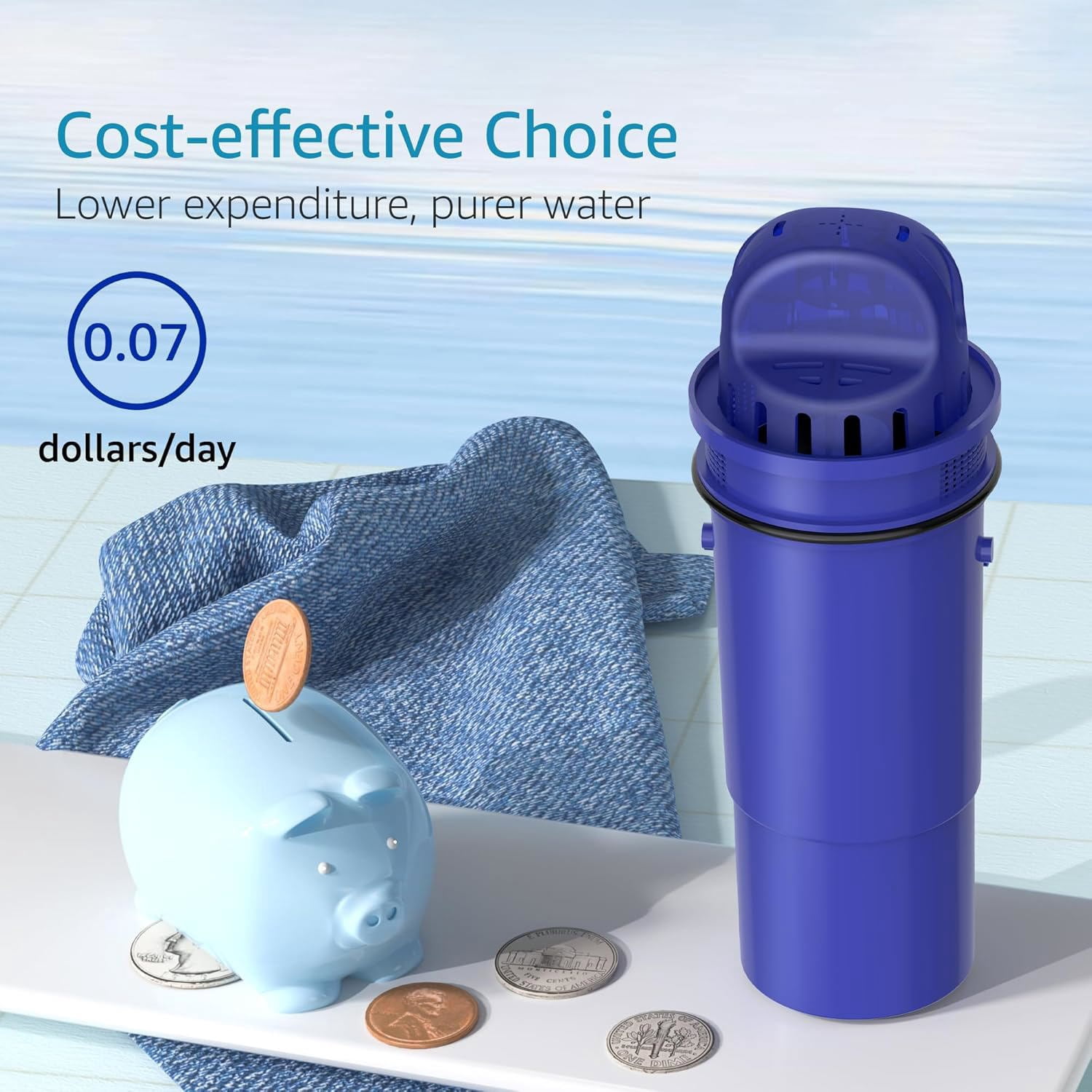 Aqua Crest CF10A Water Filter Replacement for Pur Pitcher Systems (3 Pack) hve1e