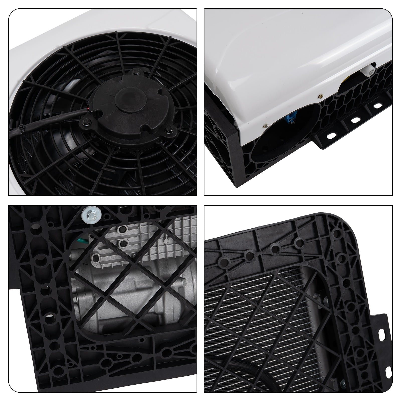 Onesaimei 12V Split Air Conditioner Kit for RV Truck and Cab (White, 12000 BTU) r7bxu