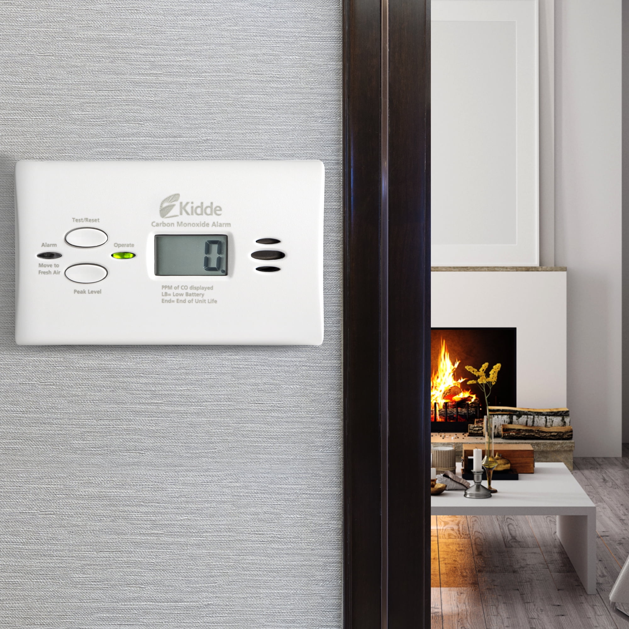 Kidde Carbon Monoxide Alarm with Digital Display (2 Pack) zp8yi