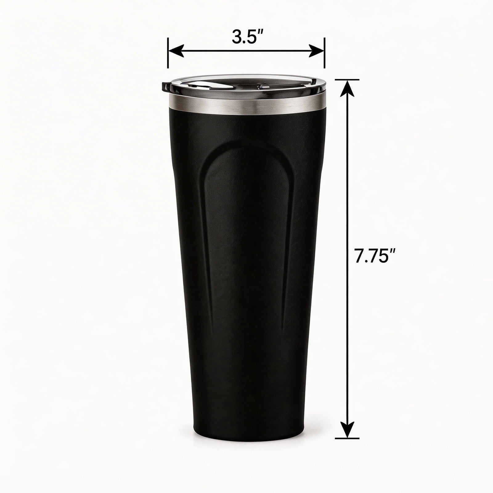 PESCROA Insulated Stainless Steel Wine Glass with Press Fit Drink Through Lid (12 oz) j42ou