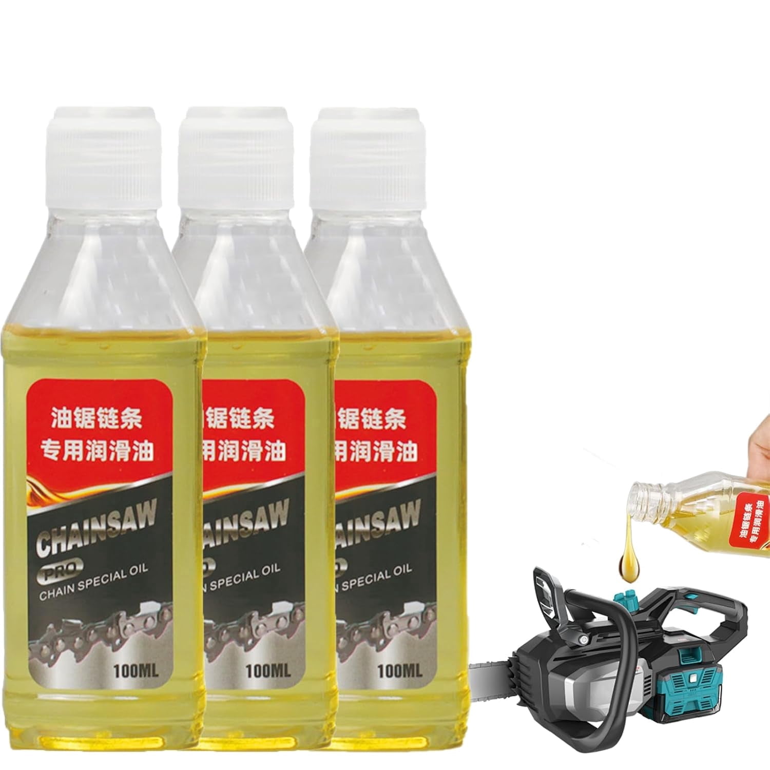 Generic Professional Chain Saw Oil Lubricant for Gas and Electric Saws (3 Pack, 32 fl oz) 122wj