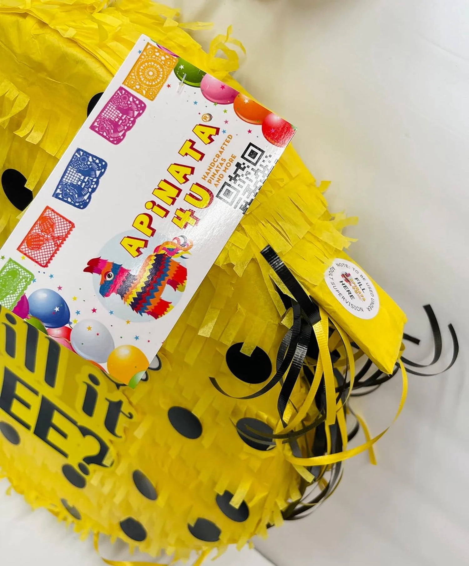 Generic What Will It Bee Gender Reveal Pinata (Yellow, 16 in Diameter) rl4c2 - Image 2