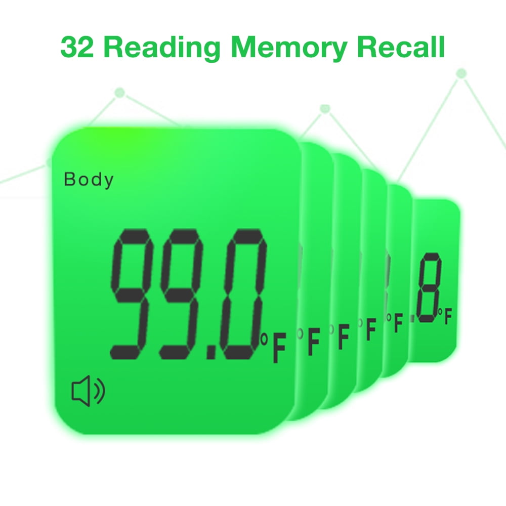 Easy@Home JXB-178 Non-Contact Infrared Forehead Thermometer (White, 1 Count) kk8f5