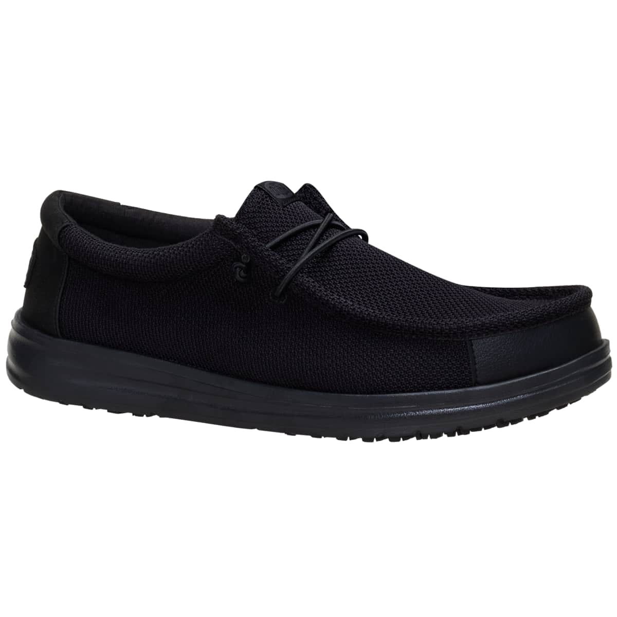 HEYDUDE Men Wally Work CE Slip-Resistant Loafers (Black, 15) 8w037
