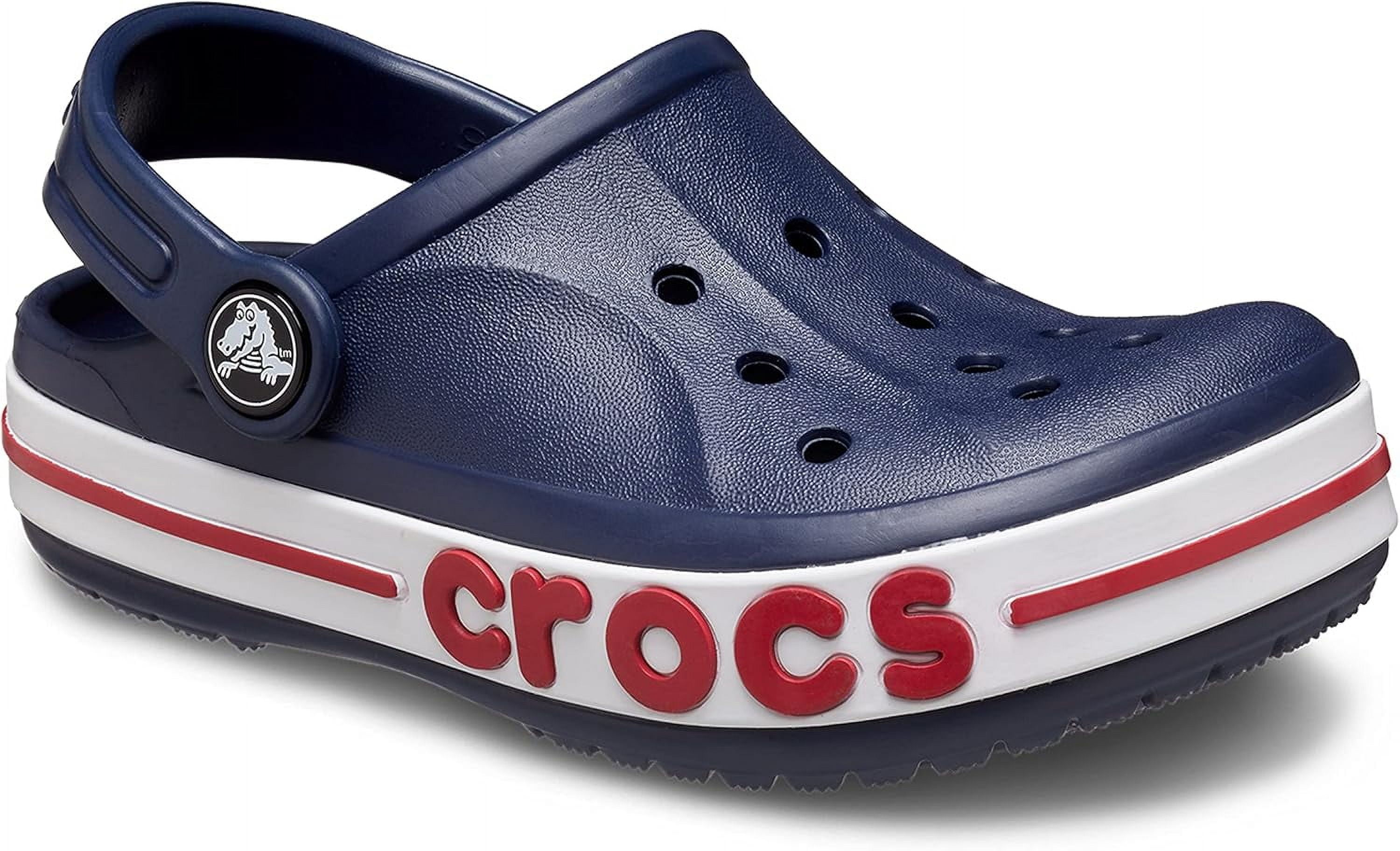 Crocs Toddler & Kids Bayaband Clog Lightweight Slip-On Water Shoes (Navy, 10 Toddler) 5zp4q