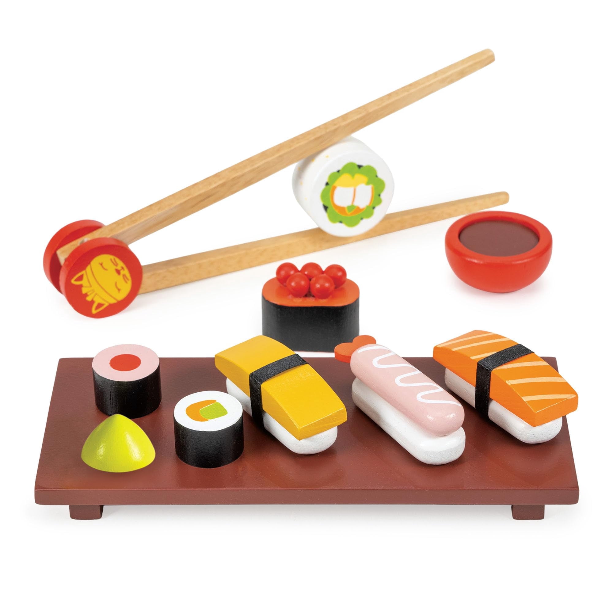Mentari Wooden Sushi Play Food Set (11-Piece Set) jvh00