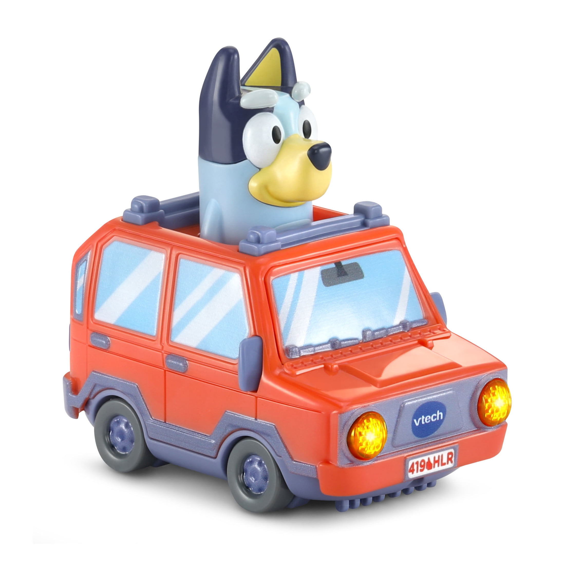 VTech Bluey Road Trip Electronic Playset with Heeler 4WD and Bingo Pedal Car (1 Set) lalcz