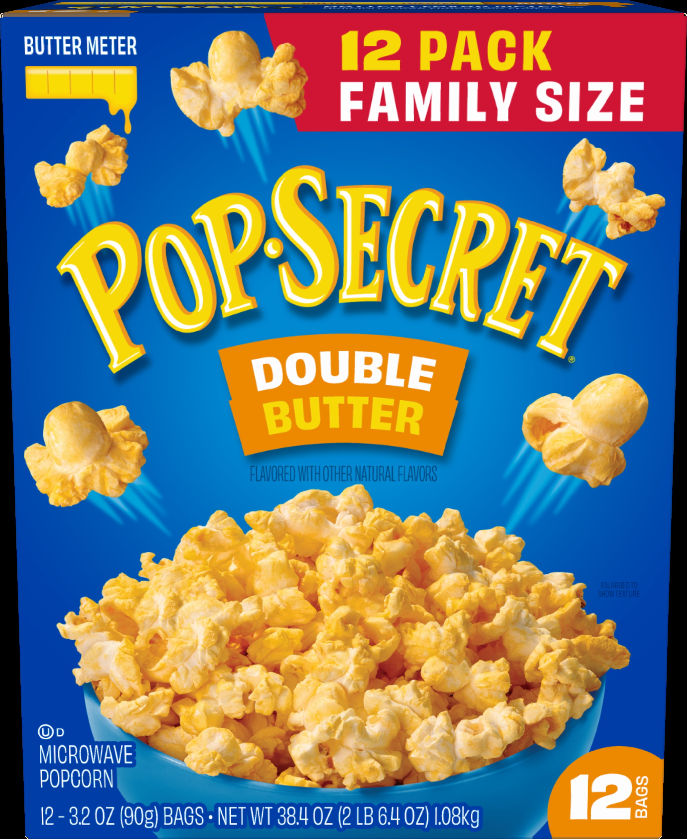 Pop Secret Double Butter Microwave Popcorn (3.2 oz, 12 Count) 7f1l8