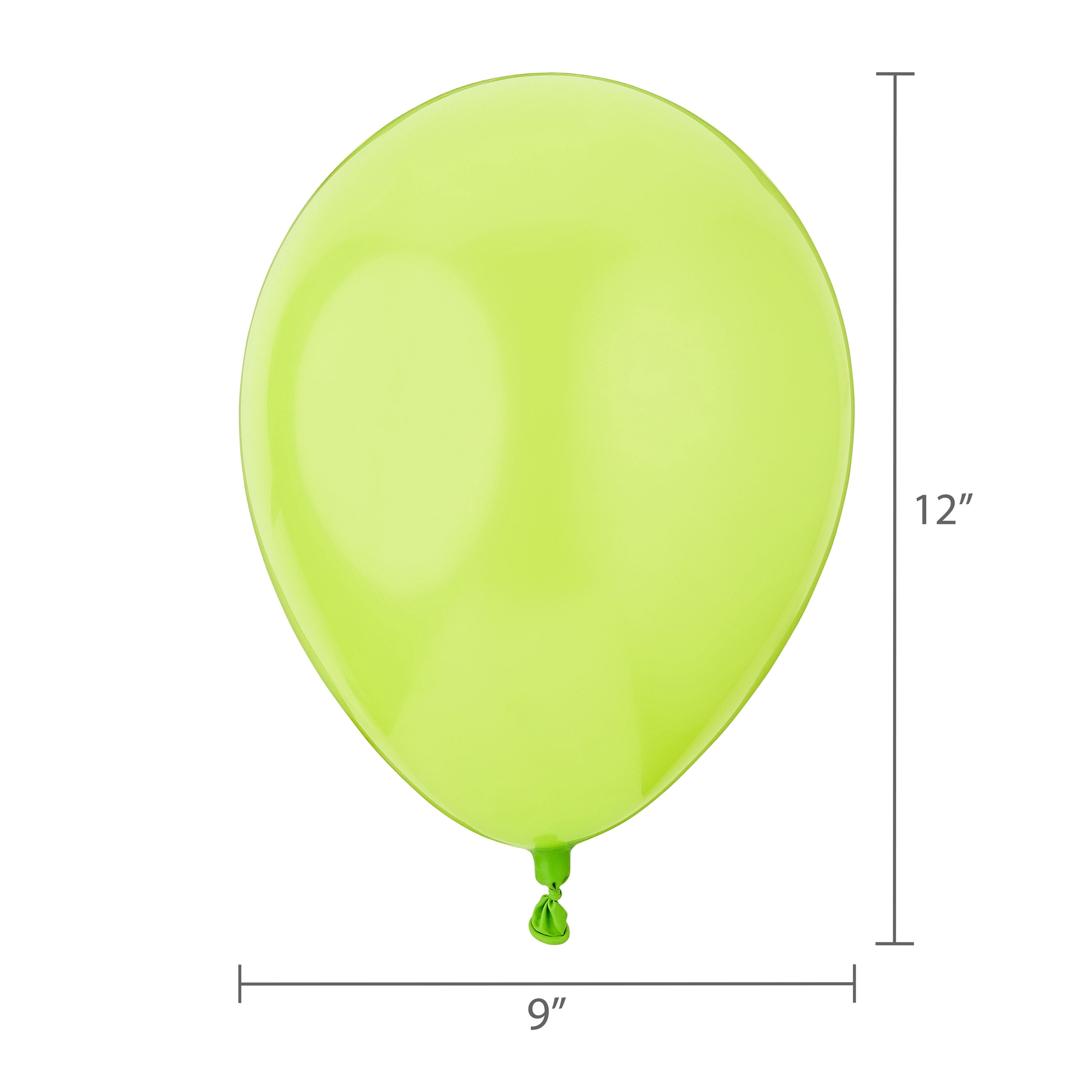 Way To Celebrate Lime Green Latex Balloons, Party Decoration Supplies (Lime Green, 15 Pieces, 12 in) bsihr