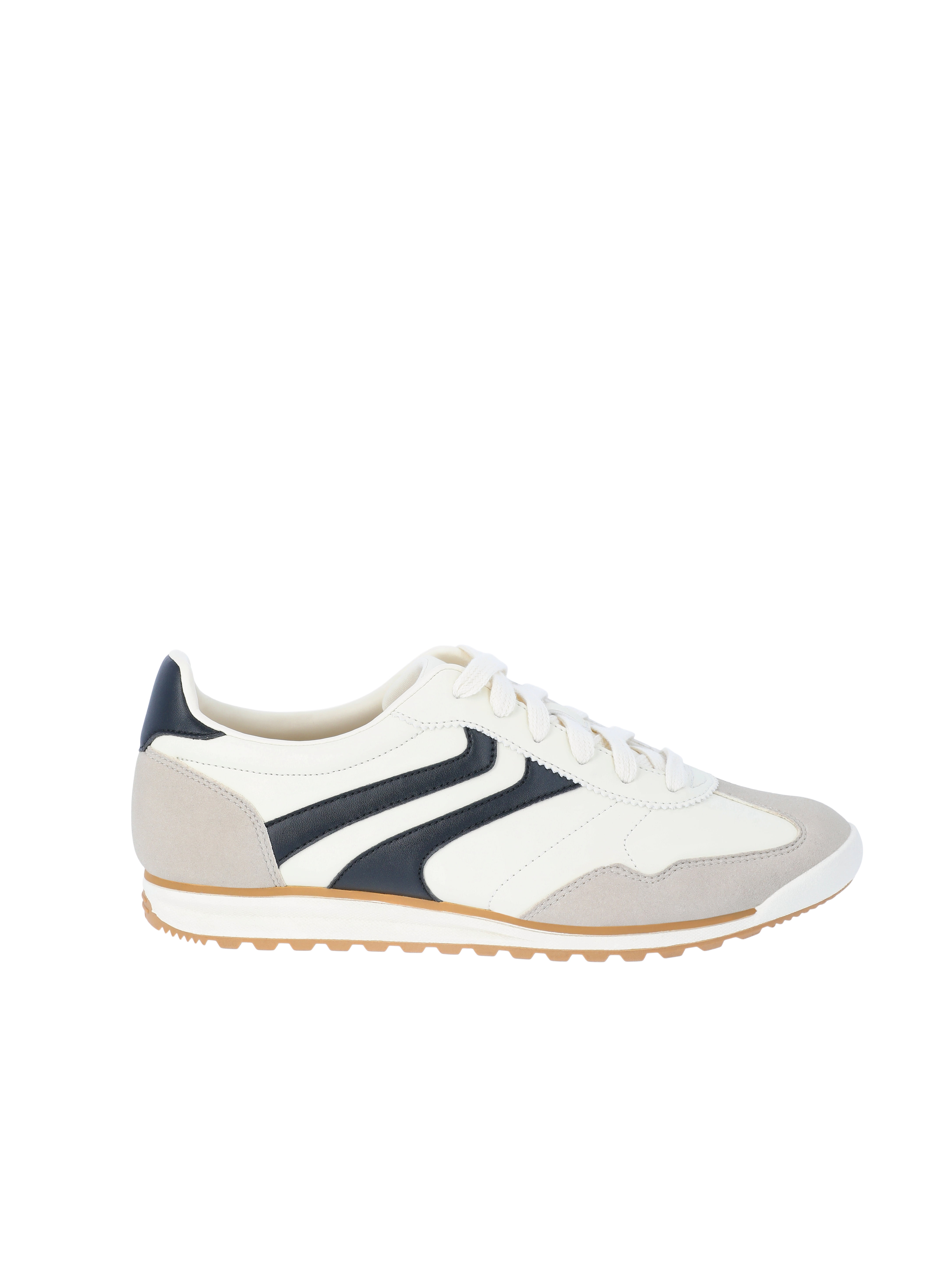 No Boundaries Women's Retro Lace-Up Sneakers (White, 8 US) 94fm0