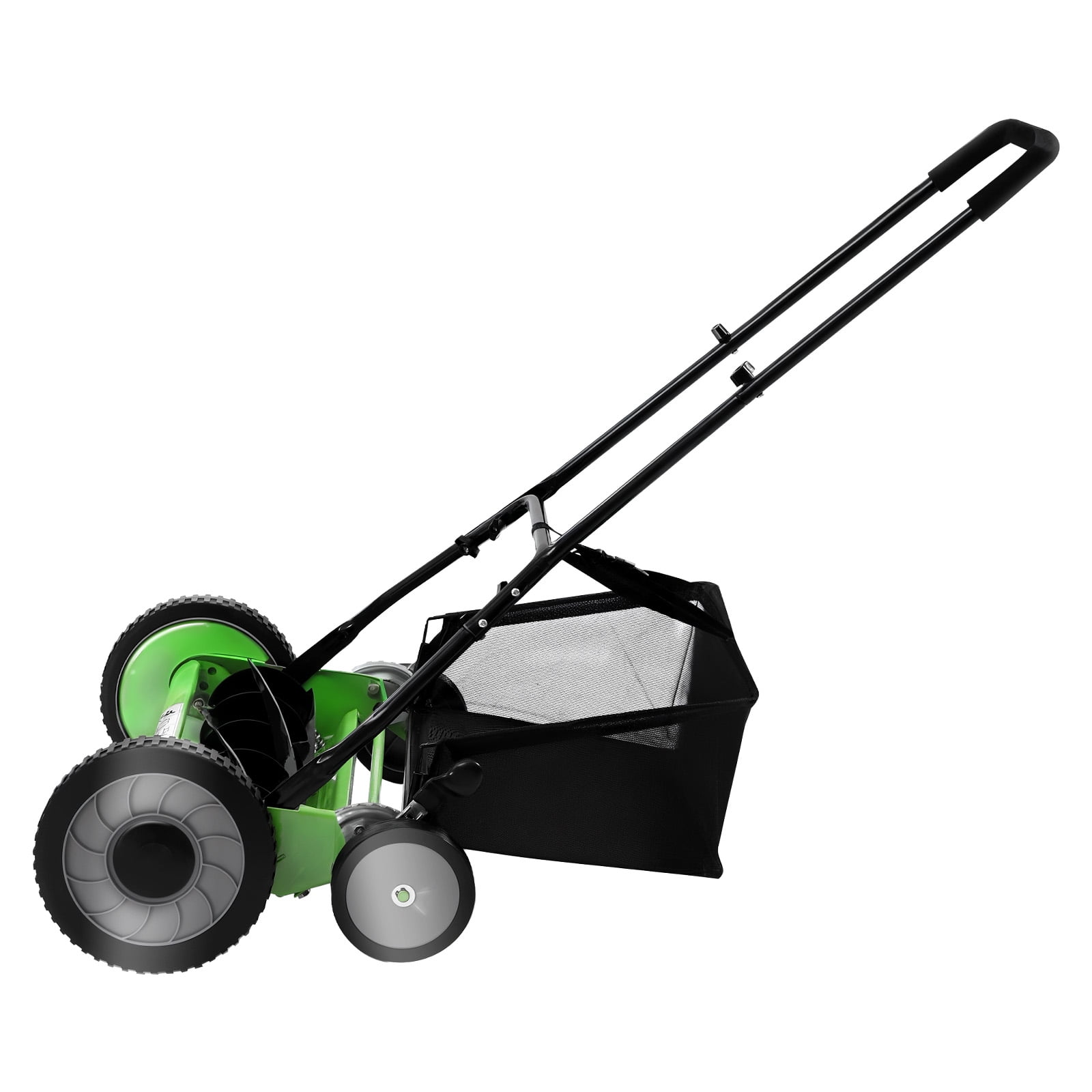 ChicHomey 20-inch Manual Reel Lawn Mower, Adjustable 5-Blade Push Mower for Residential Lawns (Green, 20 in) 5elok
