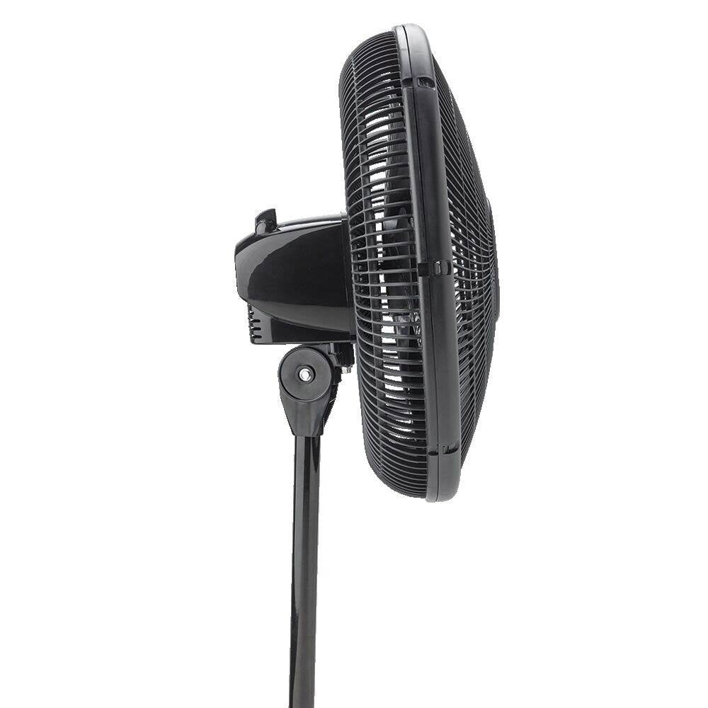 Lasko 16 in Oscillating 3-Speed Adjustable Pedestal Stand Fan (Black, 2 Pack) 19xvg