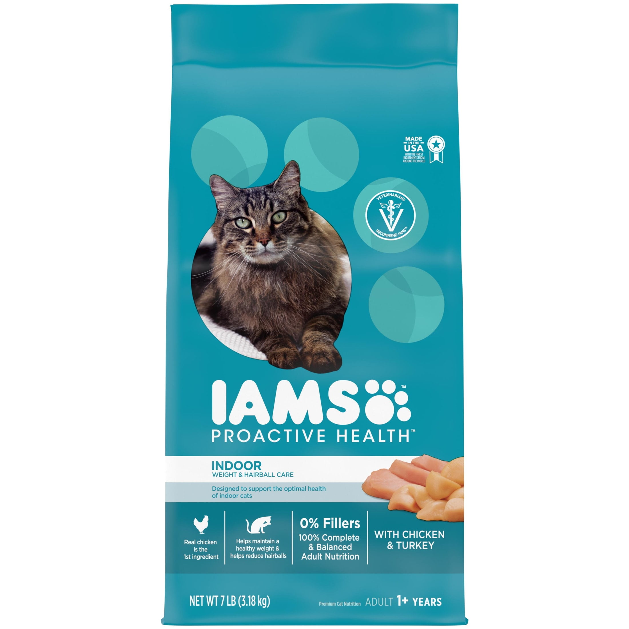 Iams Proactive Health Chicken and Turkey Dry Cat Food (7 lb) aihnf