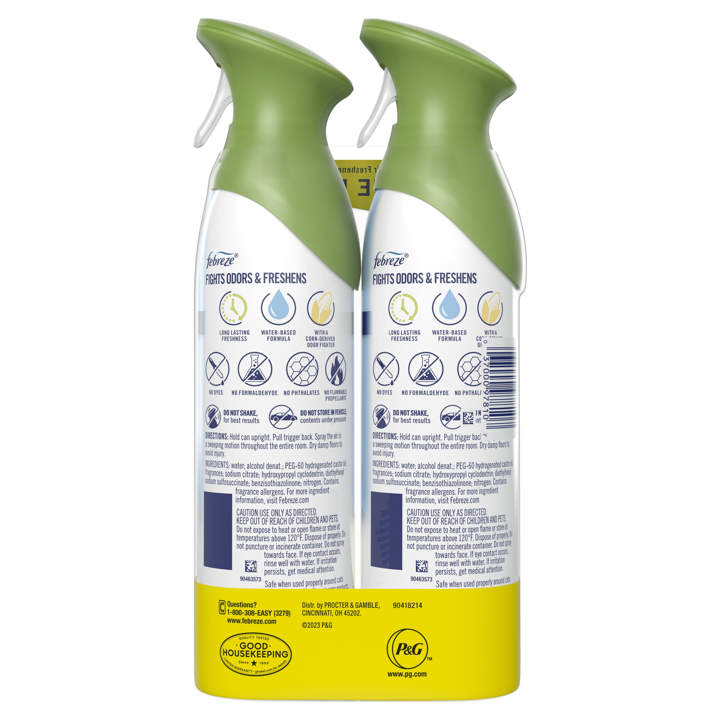Febreze Air Freshener Spray, Odor-Fighting Room Mist, Gain Original Scent (8.8 oz, 2 Count) 8hcy1