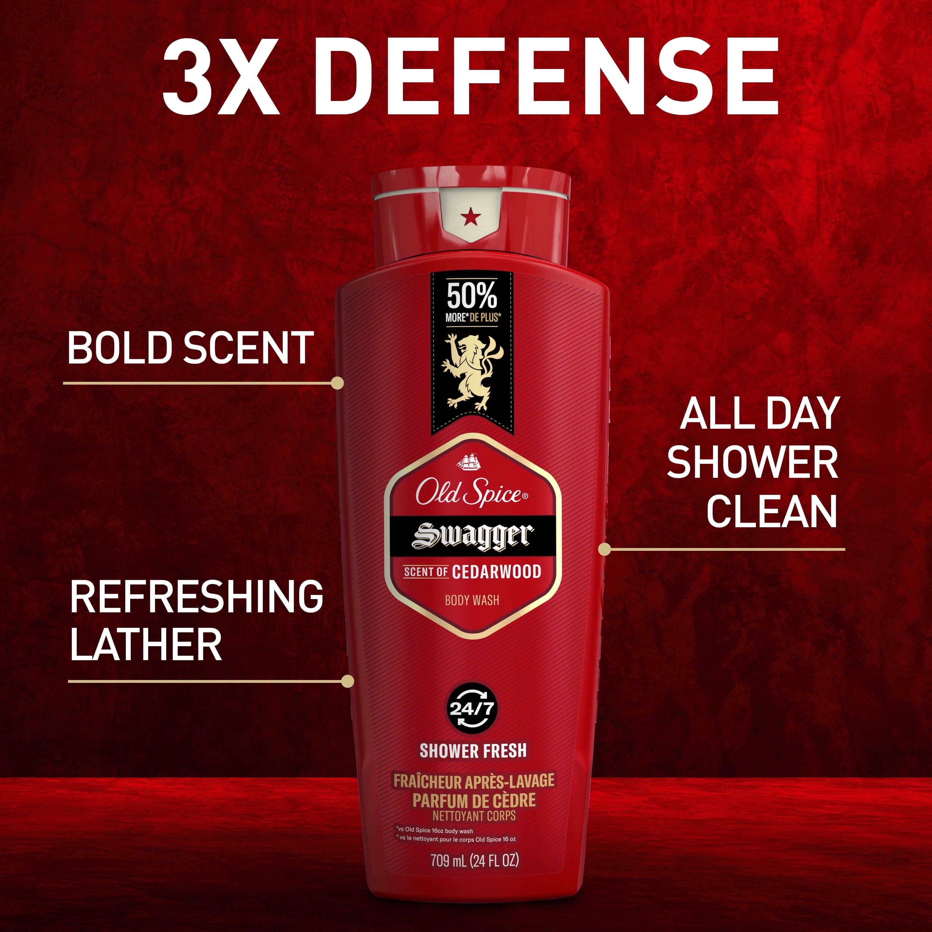 Old Spice Red Collection Swagger Scent Men's Body Wash (Red, 48 fl oz) b2cs8