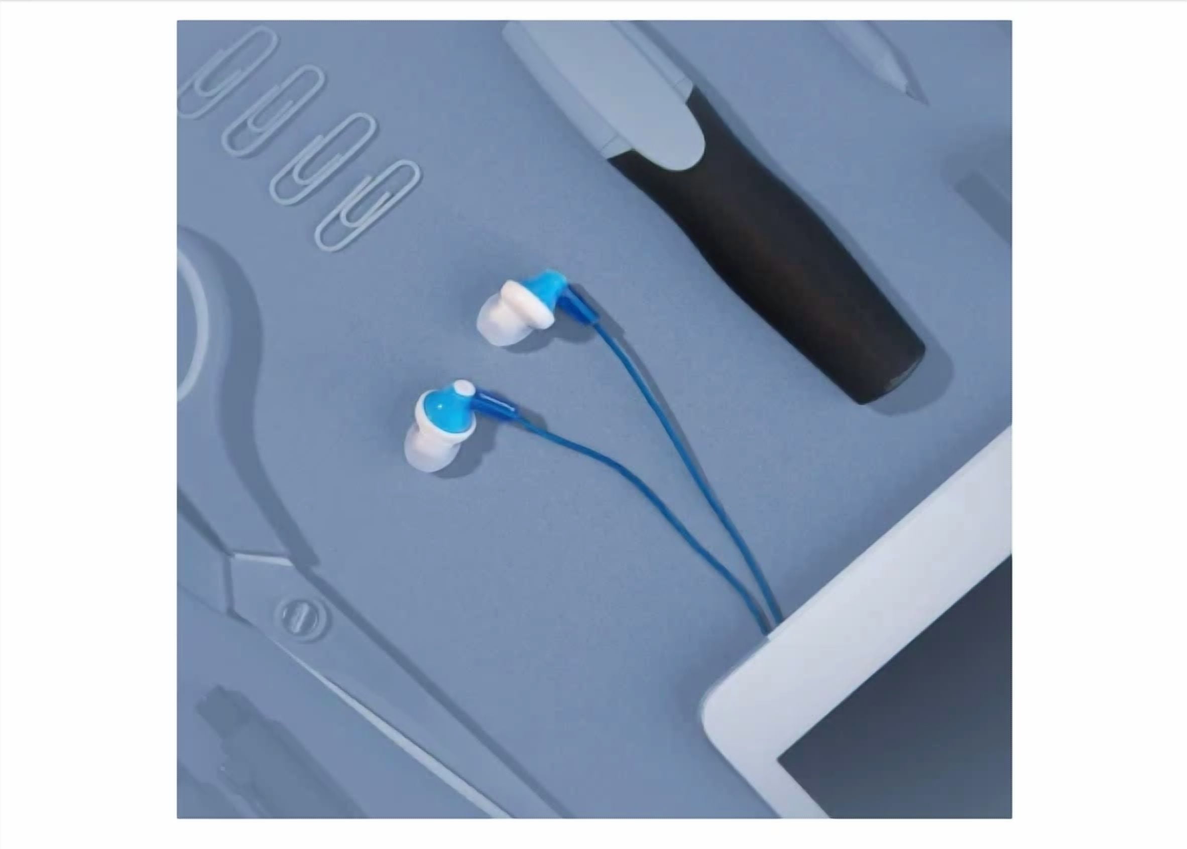 Rhea Ergofit Wired Earbuds In-Ear Headphones with Dynamic Sound (Clear, 1 Pack) dxw5o
