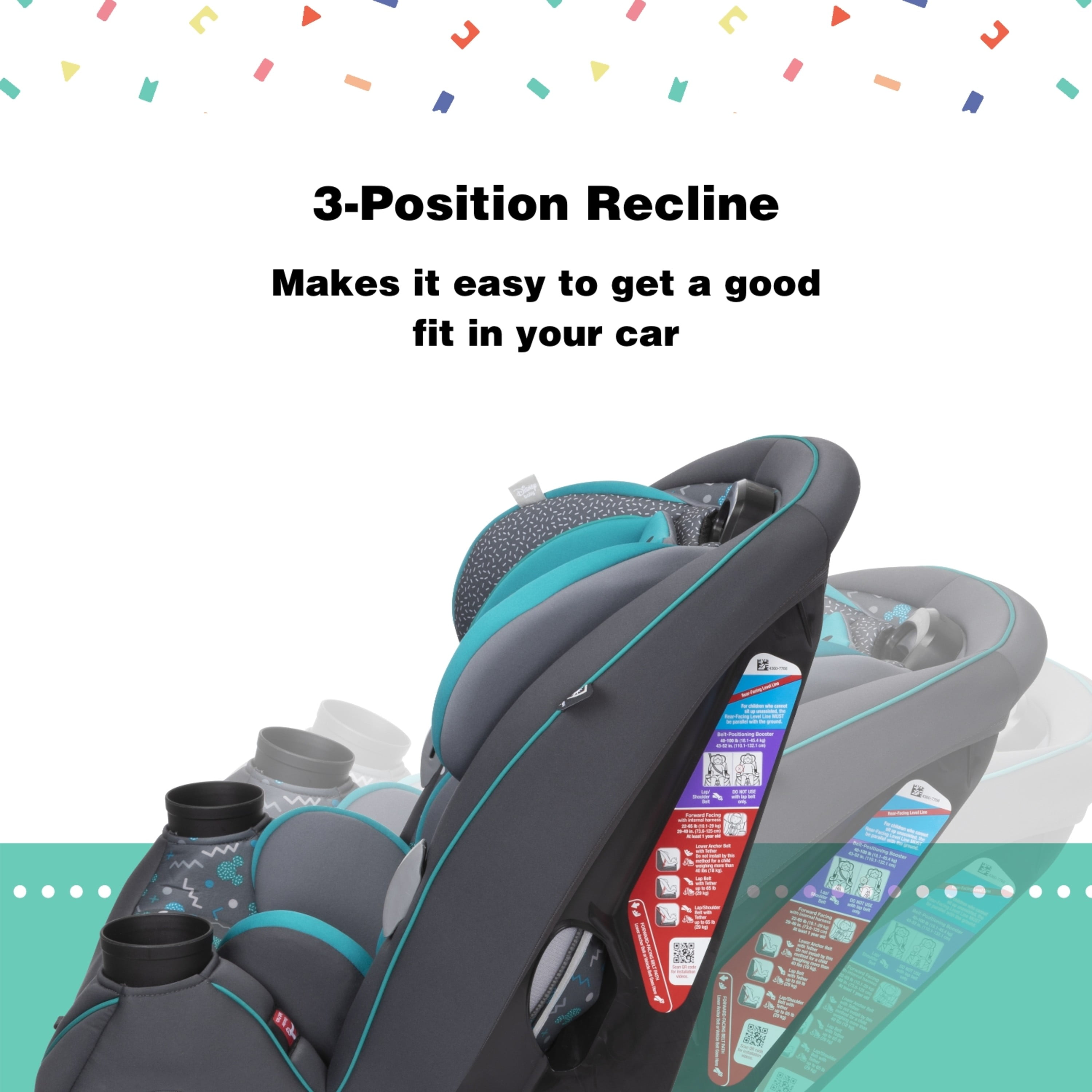 Disney Baby Grow and Go All-in-One Convertible Car Seat (Mickey Sprinkle, 5-100 lb) tlsu0