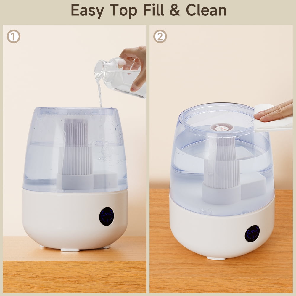 Topteng Cool Mist Humidifier for Bedroom and Large Room with Remote Control (White, 1.8 gal) 6xam9