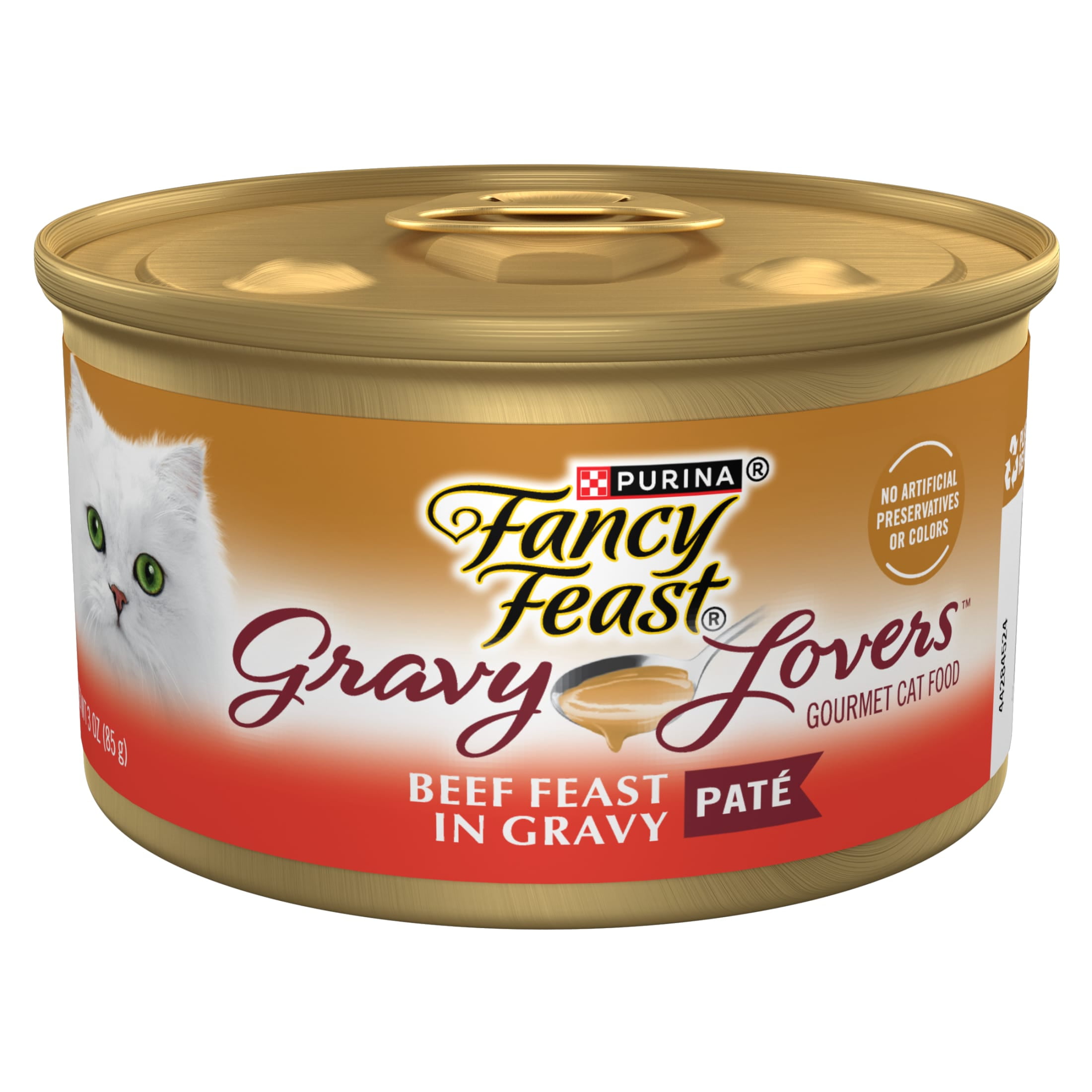 Fancy Feast Gravy Lovers Beef Feast Wet Cat Food (3 oz, 24 Pack) o4qex
