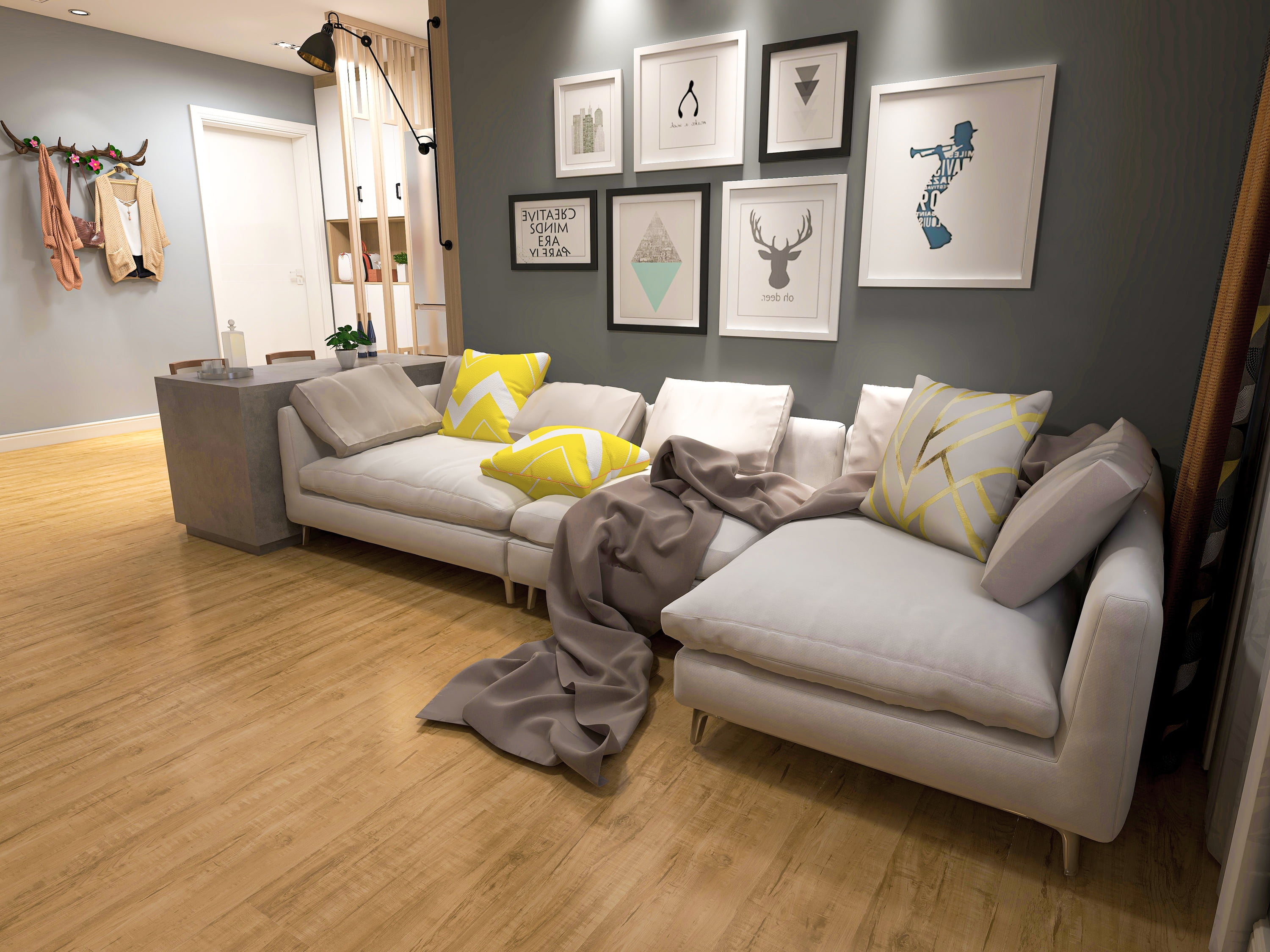 Dekorman Silverlake Acadia Pine Rigid Waterproof Luxury Vinyl Plank Flooring (7.1 in. W x 48 in. L, 23.64 sq. ft. per case) aqafy