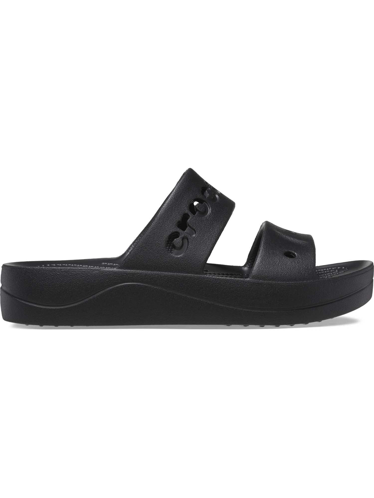 Crocs Baya Platform Slide Sandals Lightweight Comfortable Slip-on Footwear (Black, 8 US) c32ag