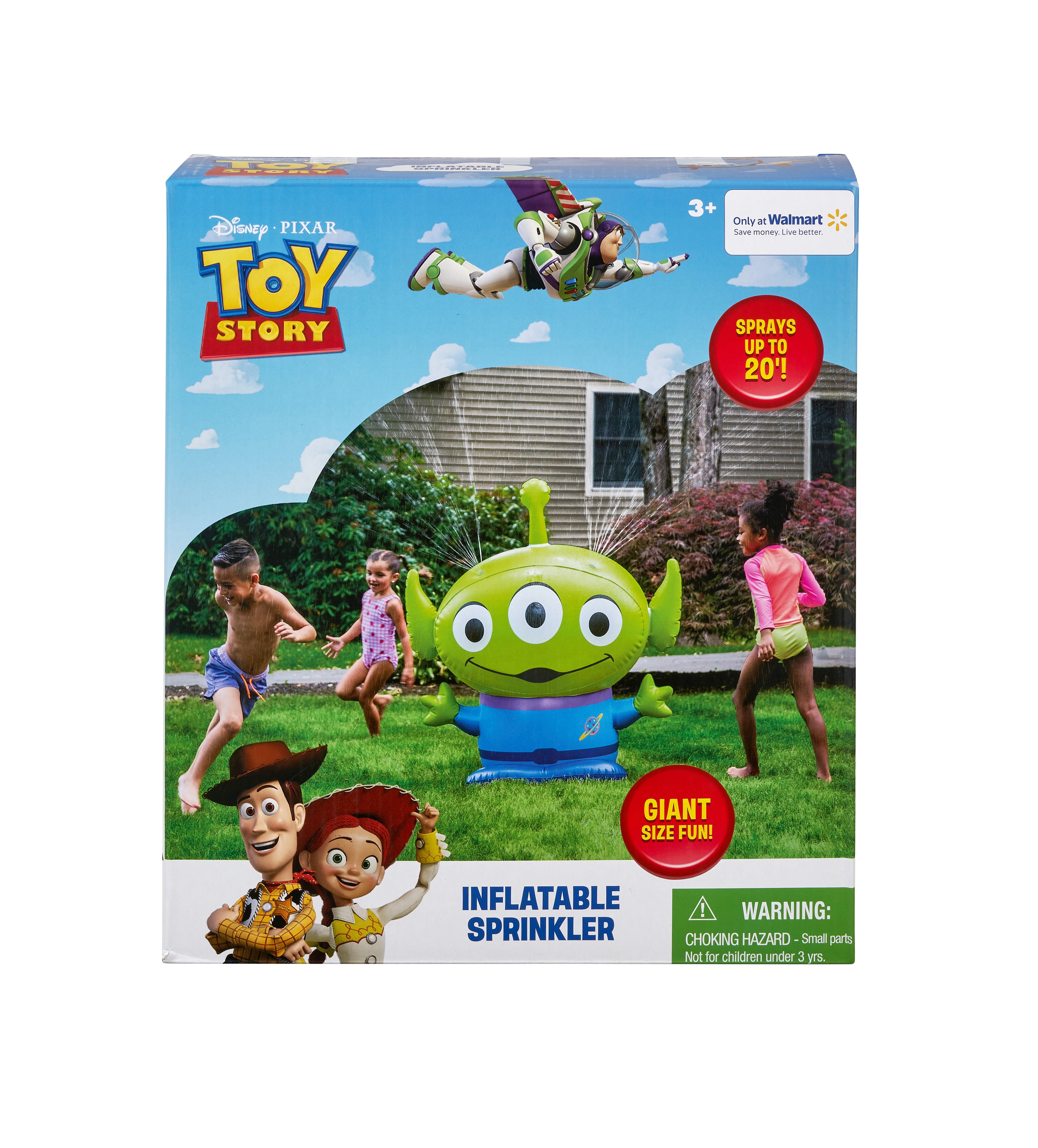 Disney Toy Story Alien Inflatable Yard Sprinkler (Green, 4 ft) 6ysa6