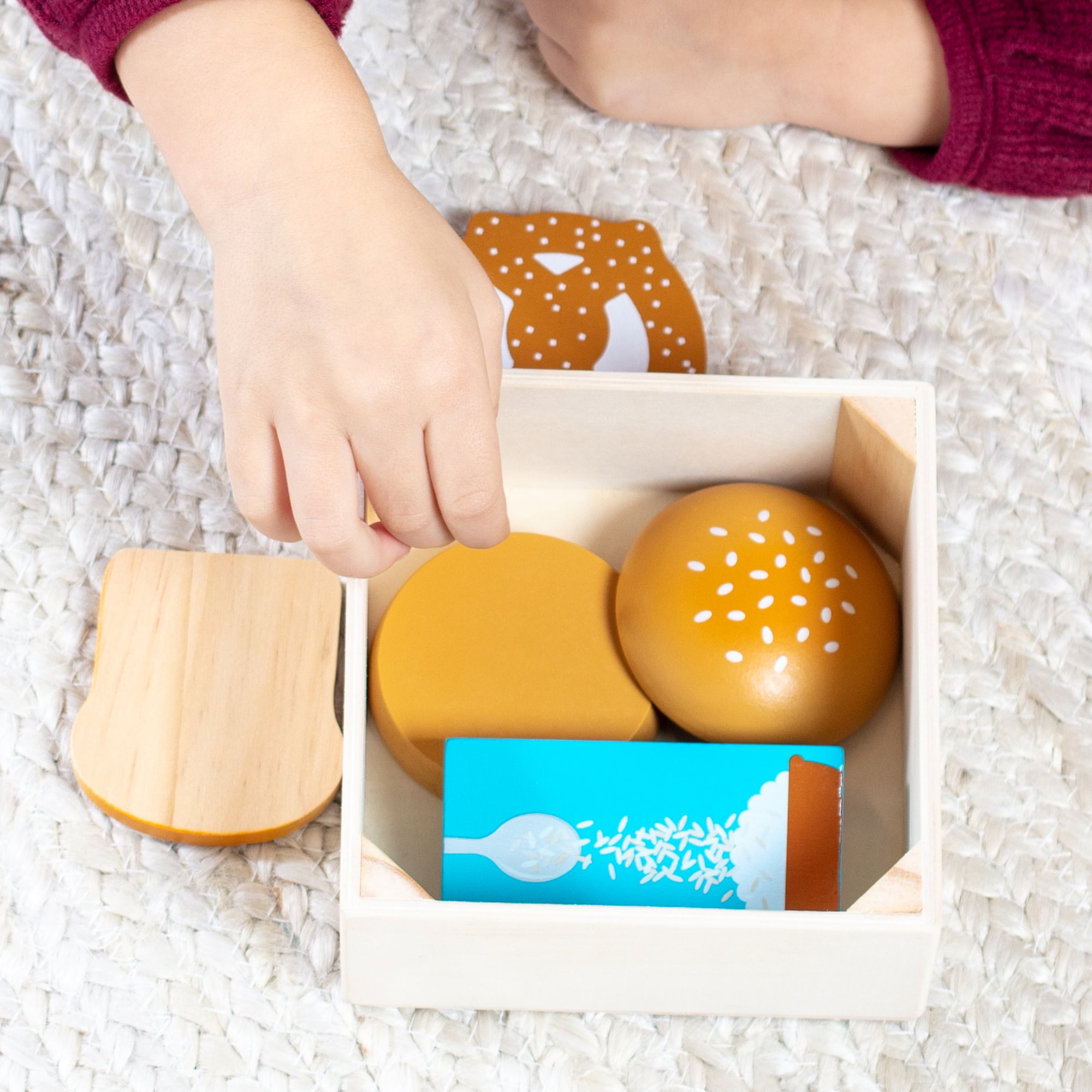 Melissa & Doug Wooden Food Groups Play Food Set (Grains, 4 Pieces) 9w1a0