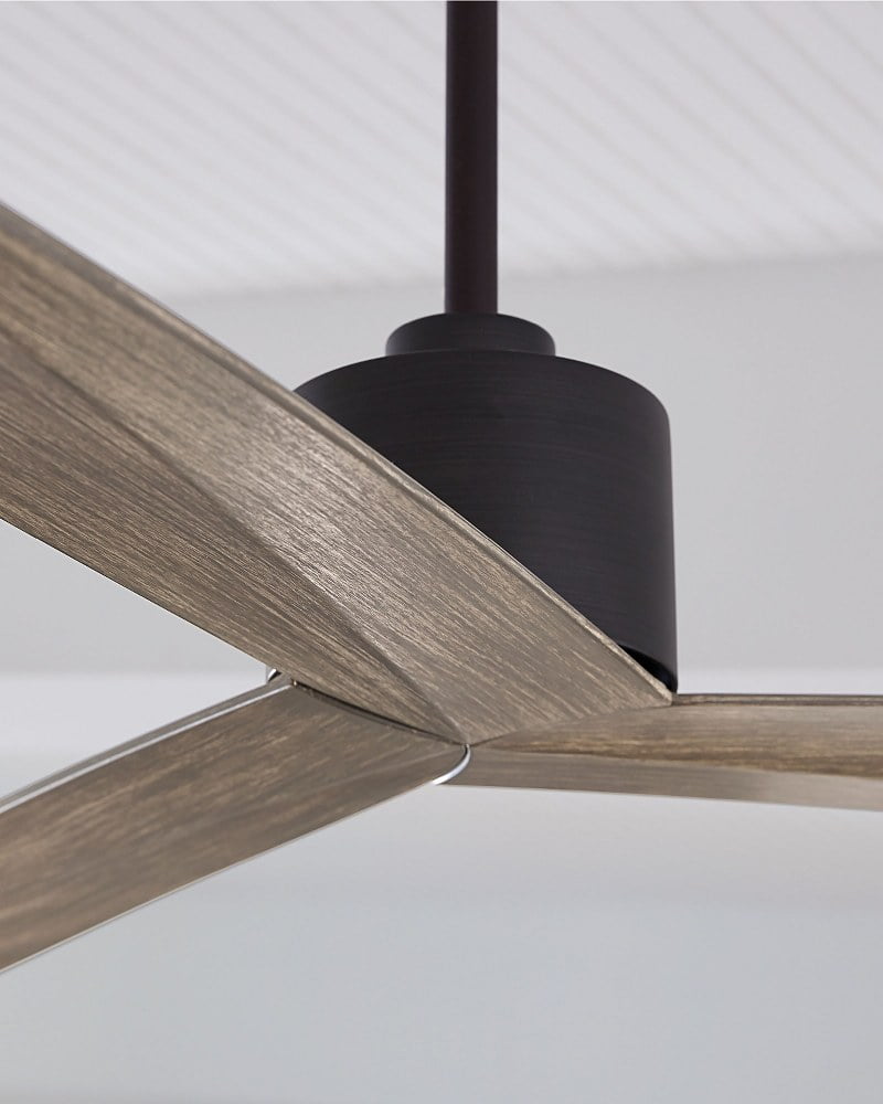 Bailey Street Myrdle Street Modern Ceiling Fan with 3 Blades (Burnished Brass, 60 in) julou