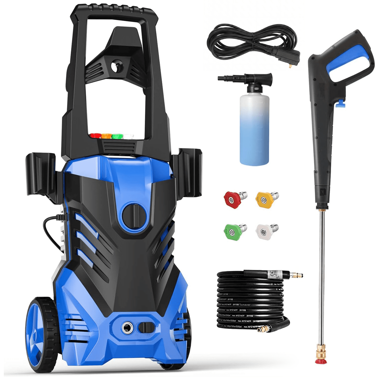 HONDMIN Electric Pressure Washer 4200PSI 2.5GPM High-Pressure Power Cleaner with Foam Cannon (25 ft Hose) bh0mc