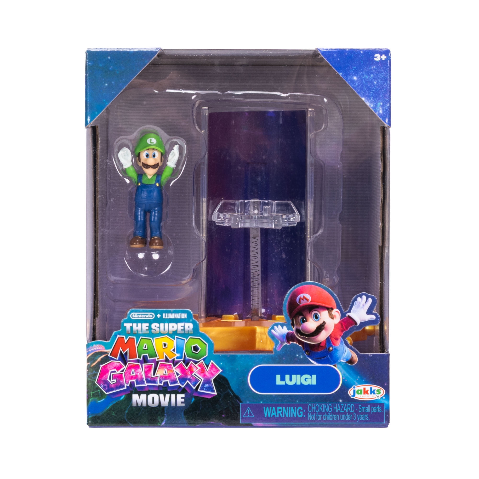 Super Mario Luigi Action Figure with Star Launcher Accessory (1.5 in) v0drg