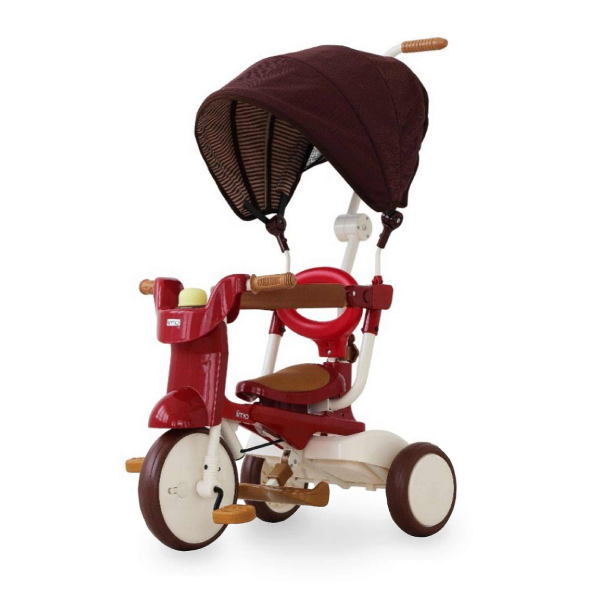 iimo 3-in-1 Foldable Tricycle with Canopy (Eternity Red, 19 in Folded Height) rqdtw