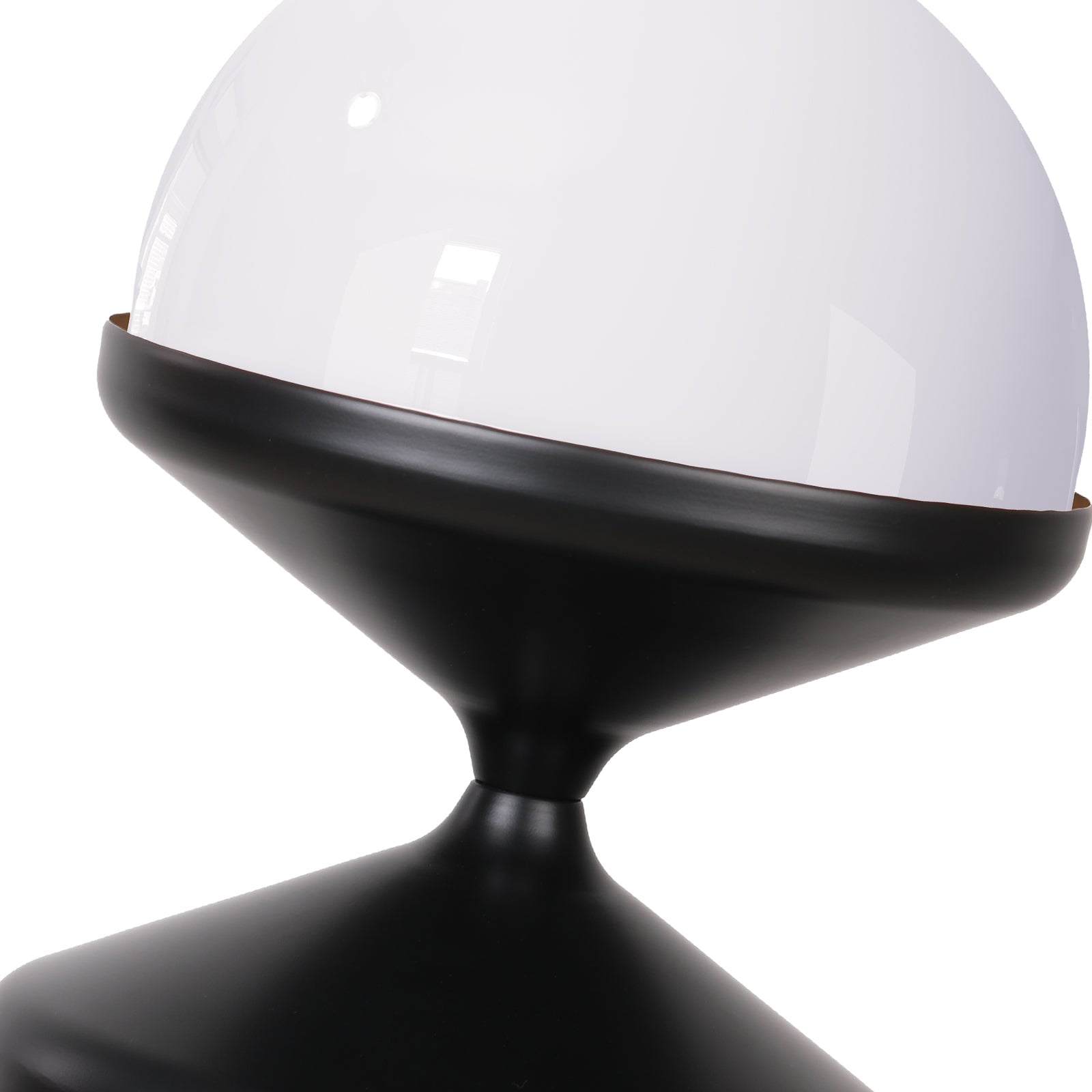 SUNMORY Modern Metal Floor Lamp, Dome Shape Standing Light with Acrylic Shade for Living Room and Bedroom (White, 46.69 in) cuafn