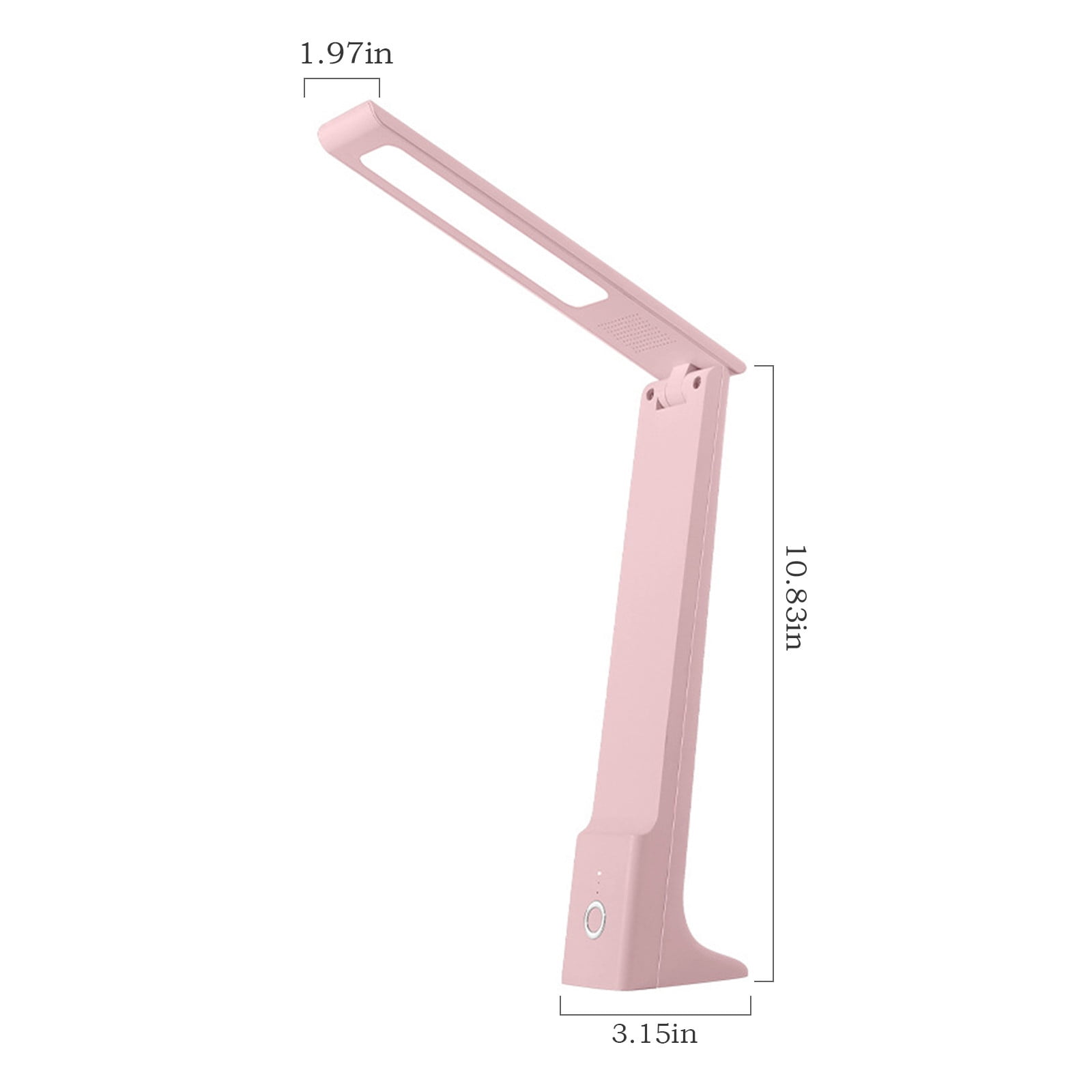 LiUMX Rechargeable LED Desk Lamp, Eye-Caring Dimmable Table Light with USB Port (White, 1 Pack) qtryg
