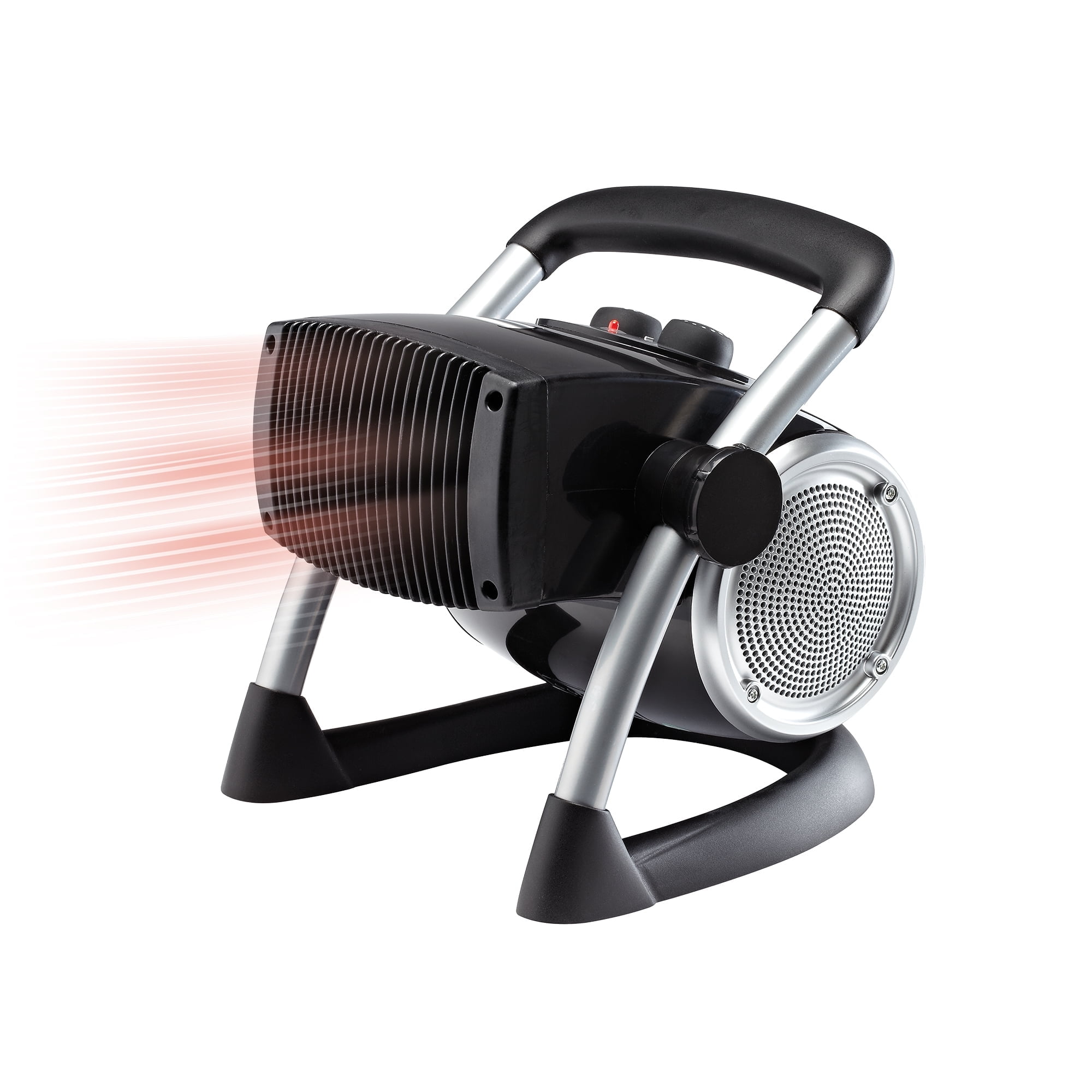 Lasko 1500W Electric Pivoting Utility Ceramic Space Heater with Adjustable Thermostat (Black, 1 Unit) t5yvh