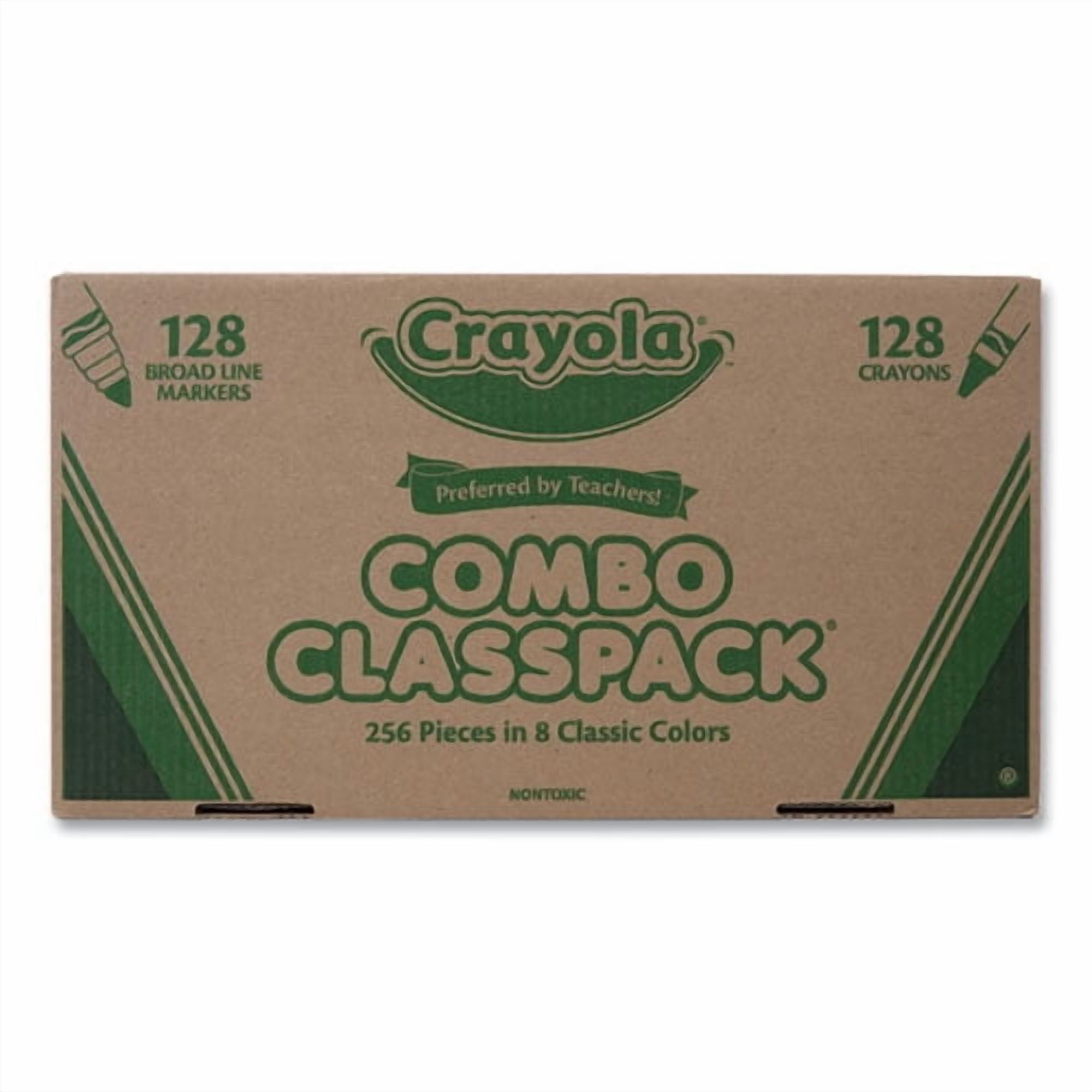 Crayola Crayon and Marker Classpack Set, Washable Art Supplies for Classroom Projects (Assorted Colors, 512 Pieces) 8k0uj