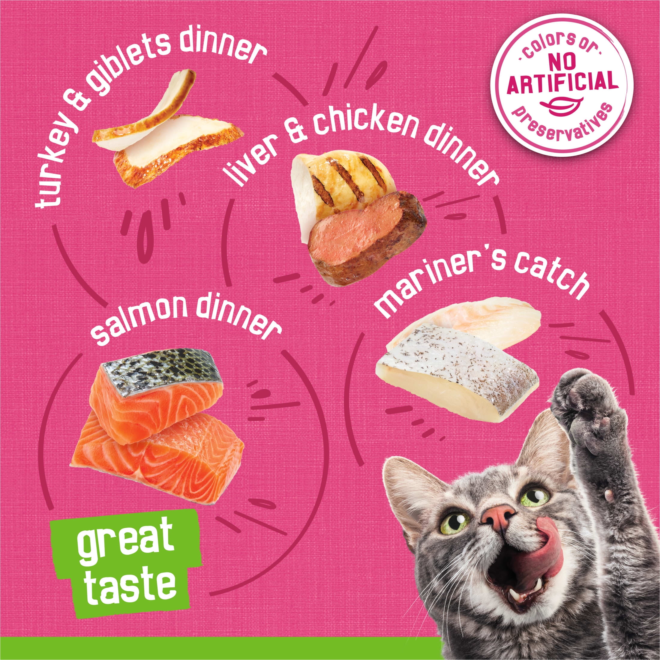 Friskies Pate Wet Cat Food Variety Pack, Surfin' and Turfin' Favorites (Multi-Flavor, 5.5 oz) 8xwsq