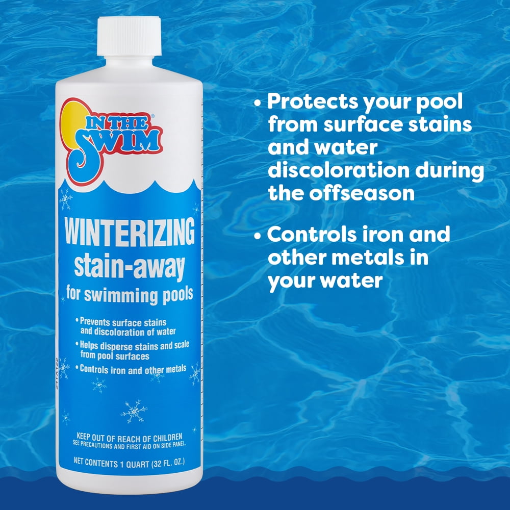 In The Swim Pool Closing Kit (Winterizing Chemical Treatment for Above Ground and In-Ground Pools, 7,500 Gallons) t5jai